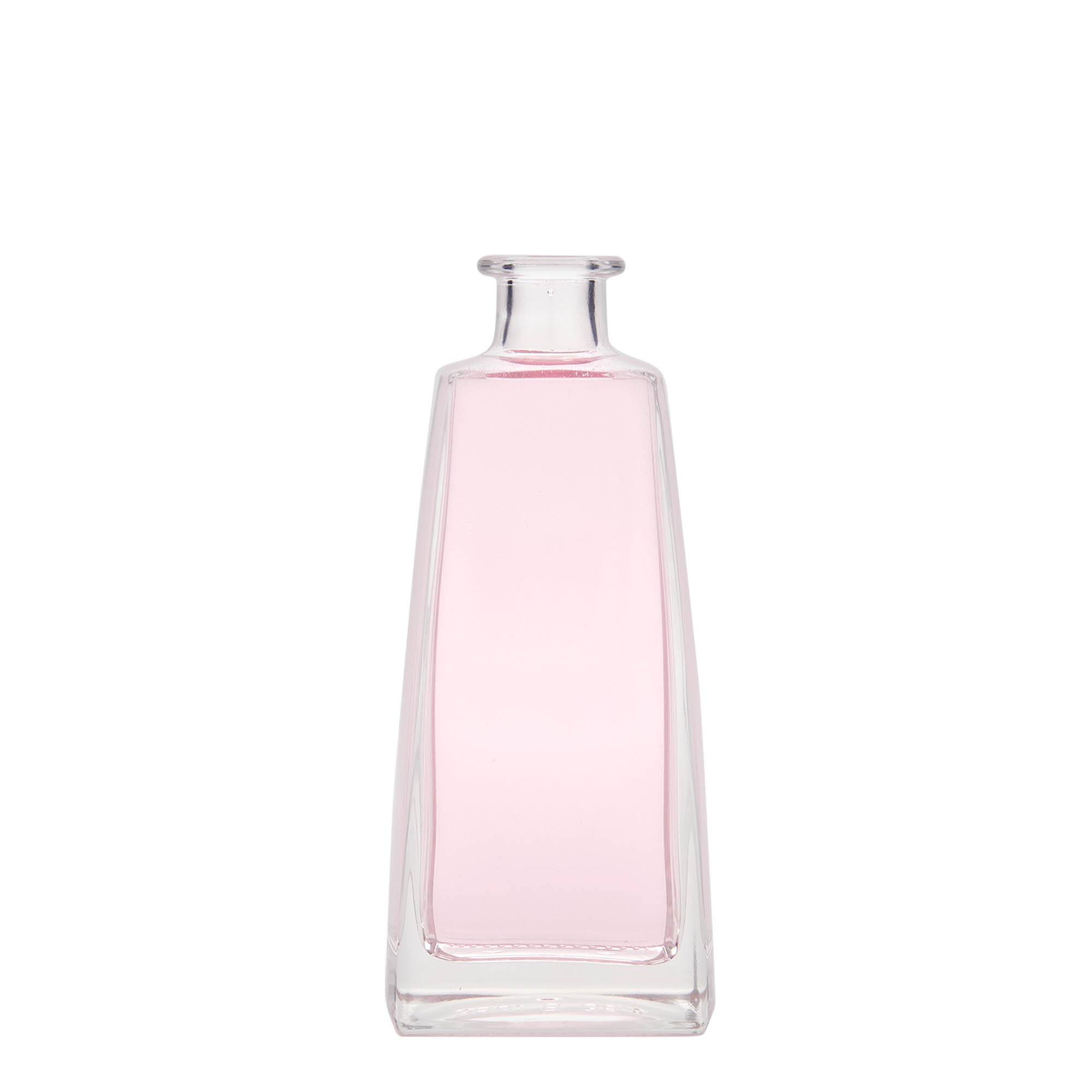 Botella de vidrio de 350 ml 'Timmy', rectangular, boca: corcho