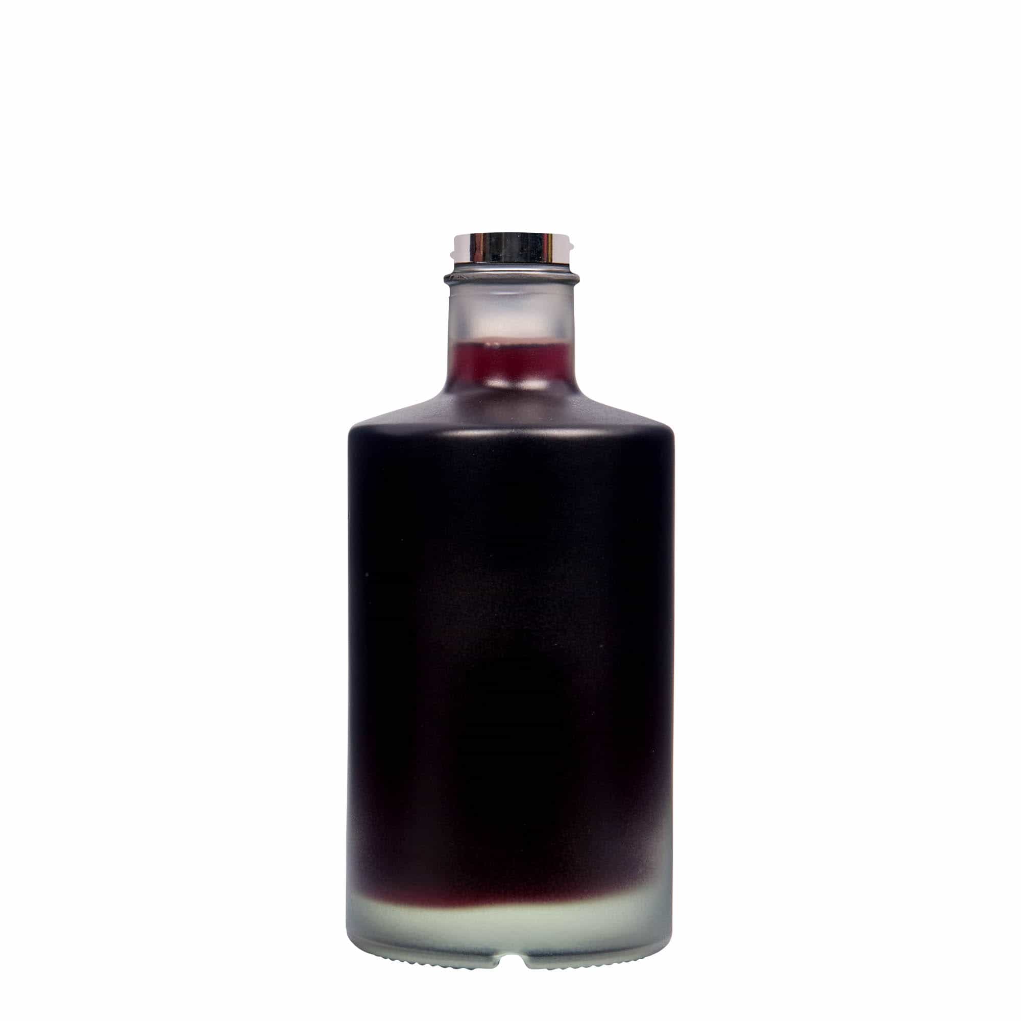 Botella de vidrio 'Caroline' de 500 ml, efecto helado, boca: GPI 33