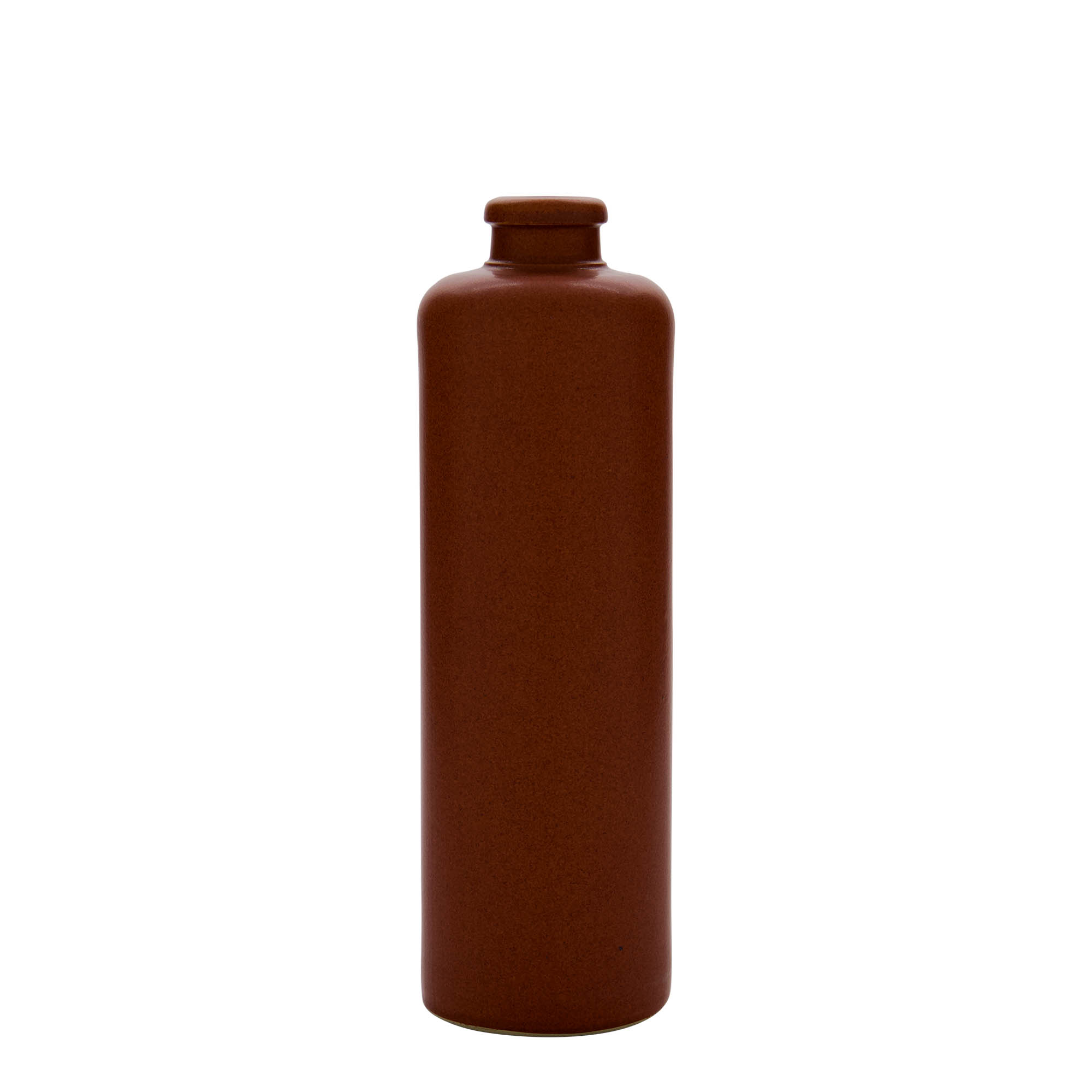 Jarra de barro 500 ml, gres, rojo-marrón, boca: corcho