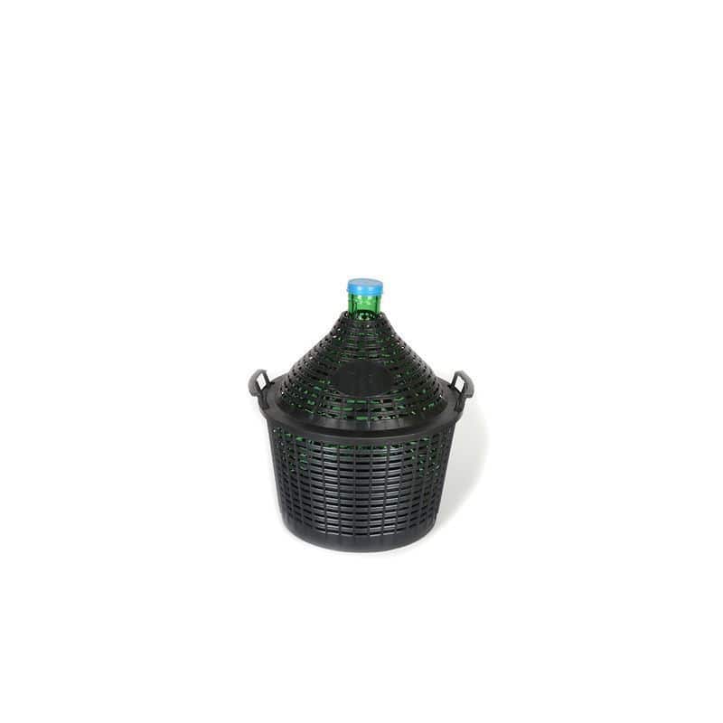 Damajuana de cuello estrecho de 15 l, vidrio, verde, boca: capuchón Damajuana de cuello estrecho de 15 l, vidrio, verde, boca: capuchón