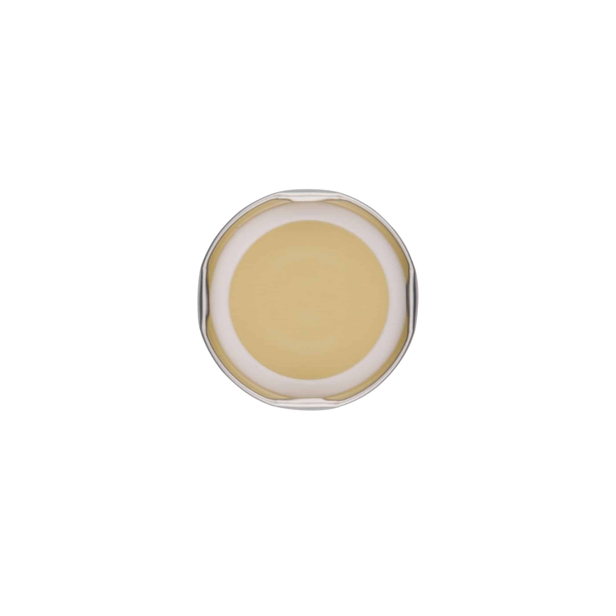 Tapa Twist-Off, hojalata, plateada, para boca: TO 53