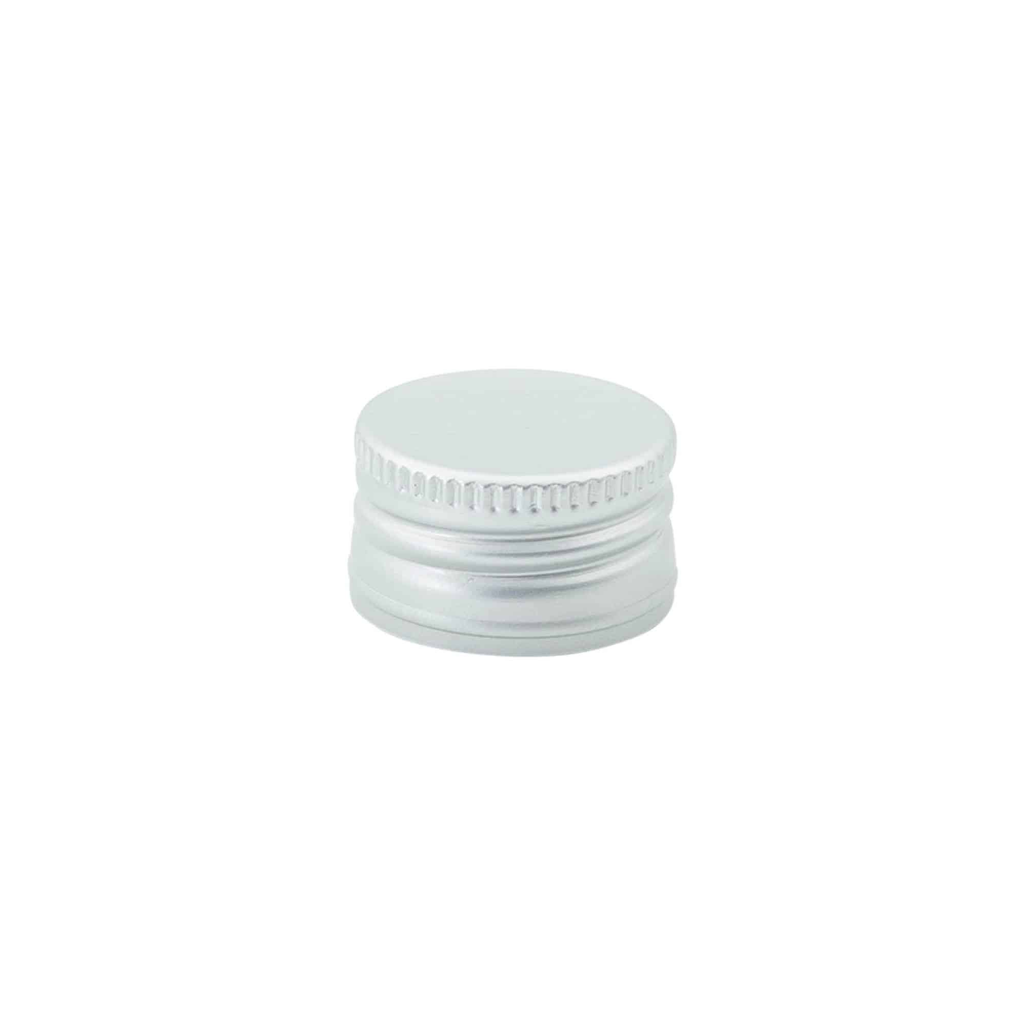Tapón de rosca, metal, plateado, para boca: PP 28 Tapón de rosca, metal, plateado, para boca: PP 28
