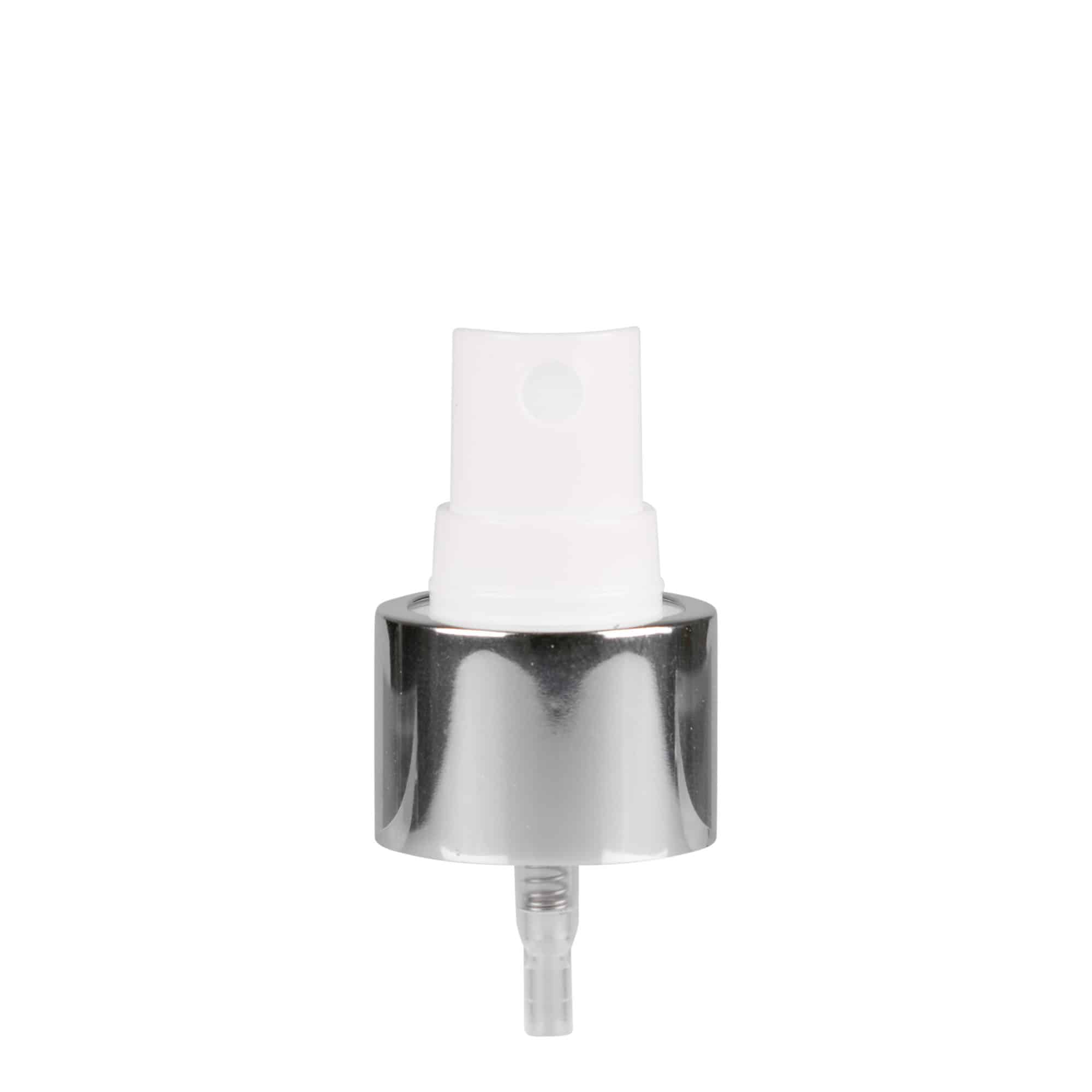Tapón de rosca con pulverizador, plástico de PP, blanco, para boca: GPI 24/410