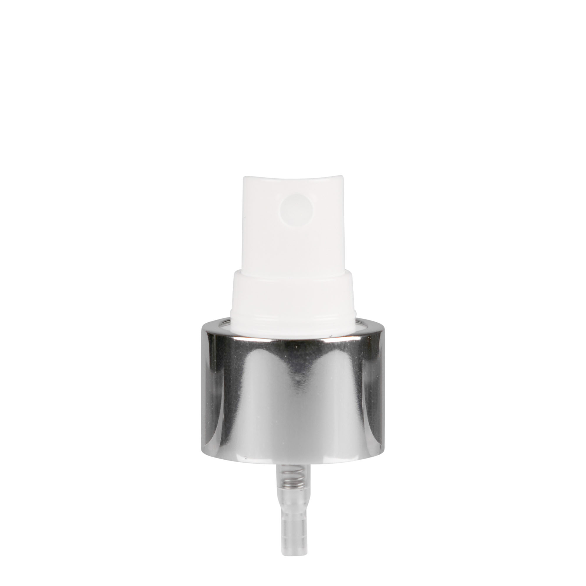 Tapa de rosca con pulverizador, plástico PP, blanco, para boquilla: 24/410 Tapa de rosca con pulverizador, plástico PP, blanco, para boquilla: 24/410