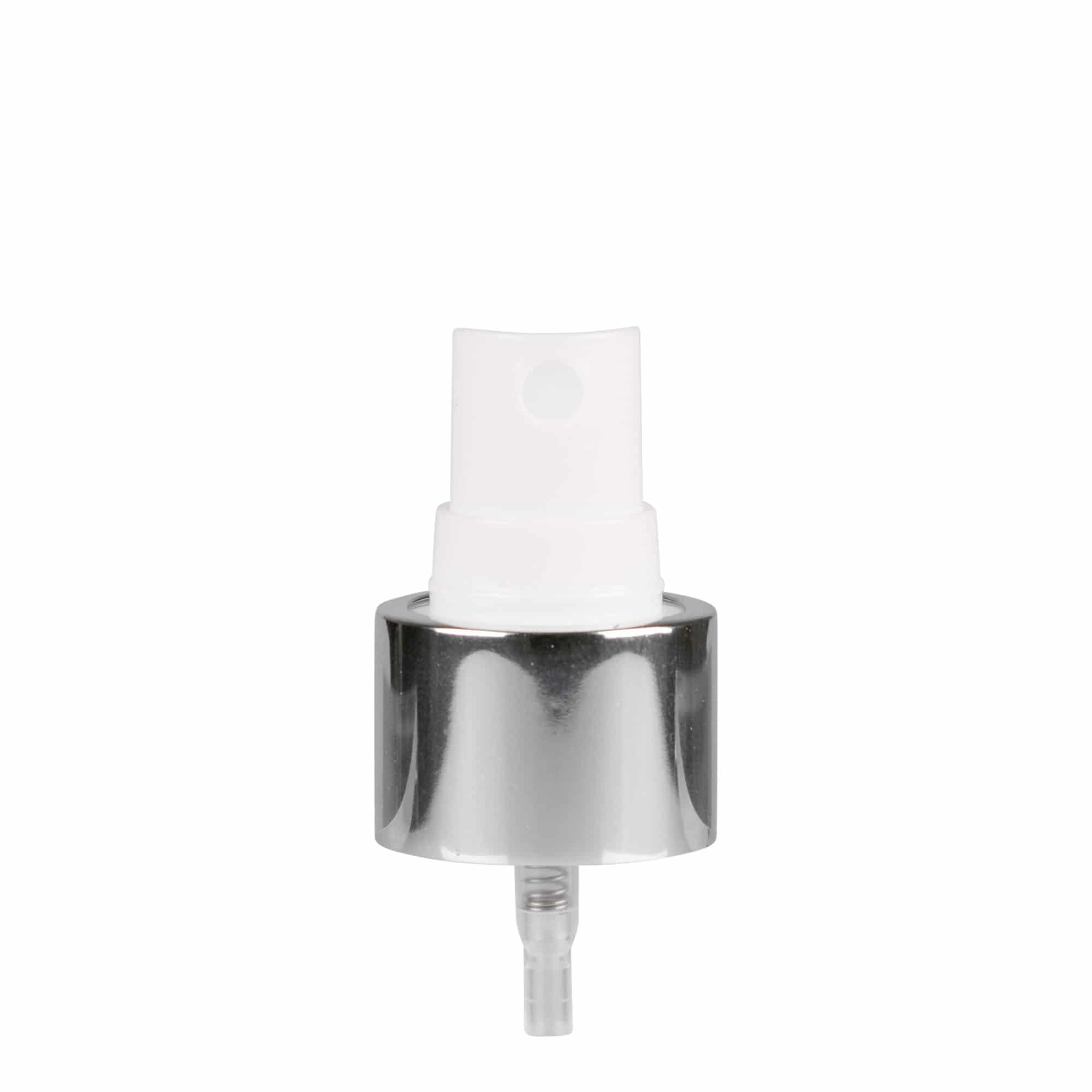 Tapa de rosca con pulverizador, plástico PP, blanco, para boquilla: 24/410