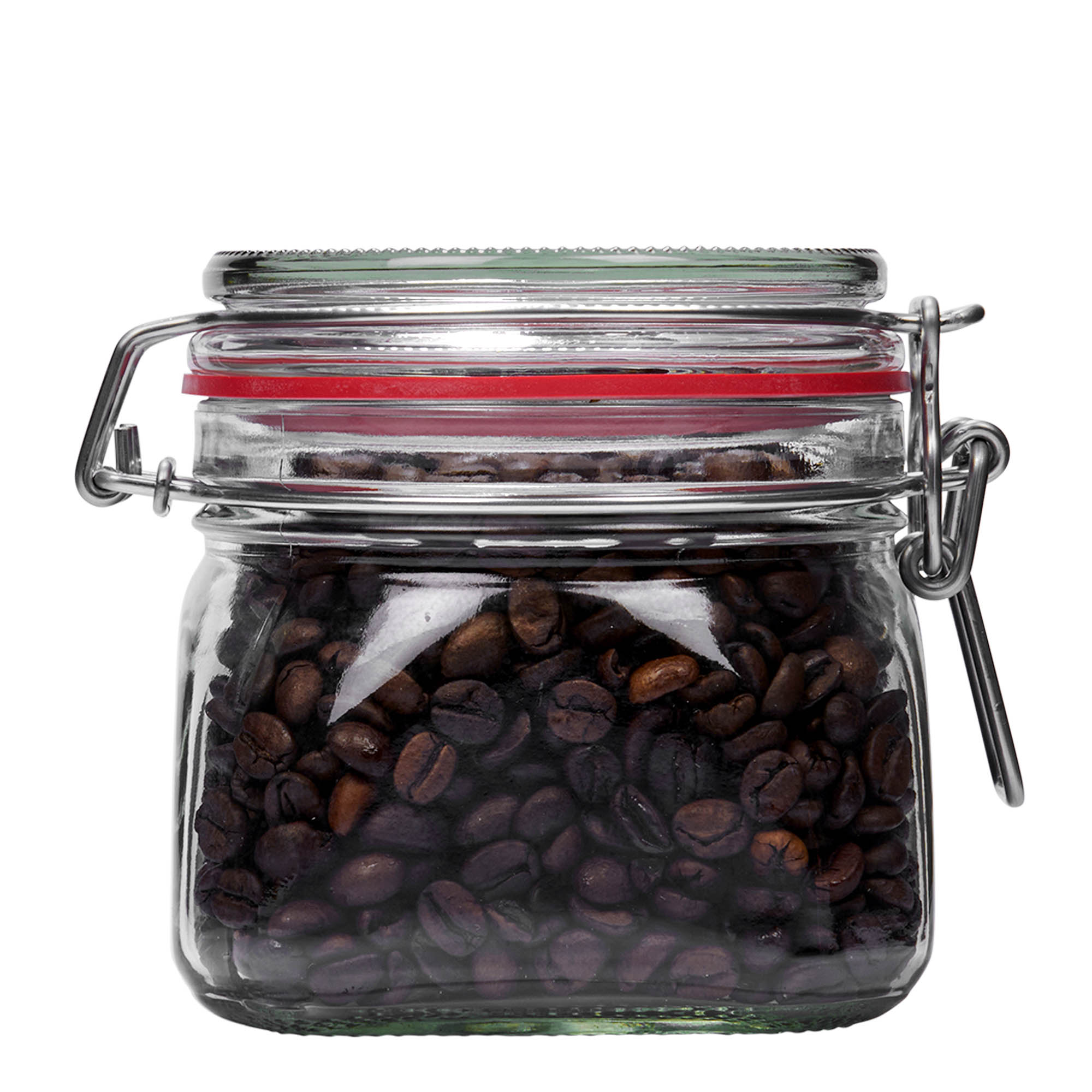 550 ml tarro con cierre de alambre, cuadrado, boca: cierre de alambre