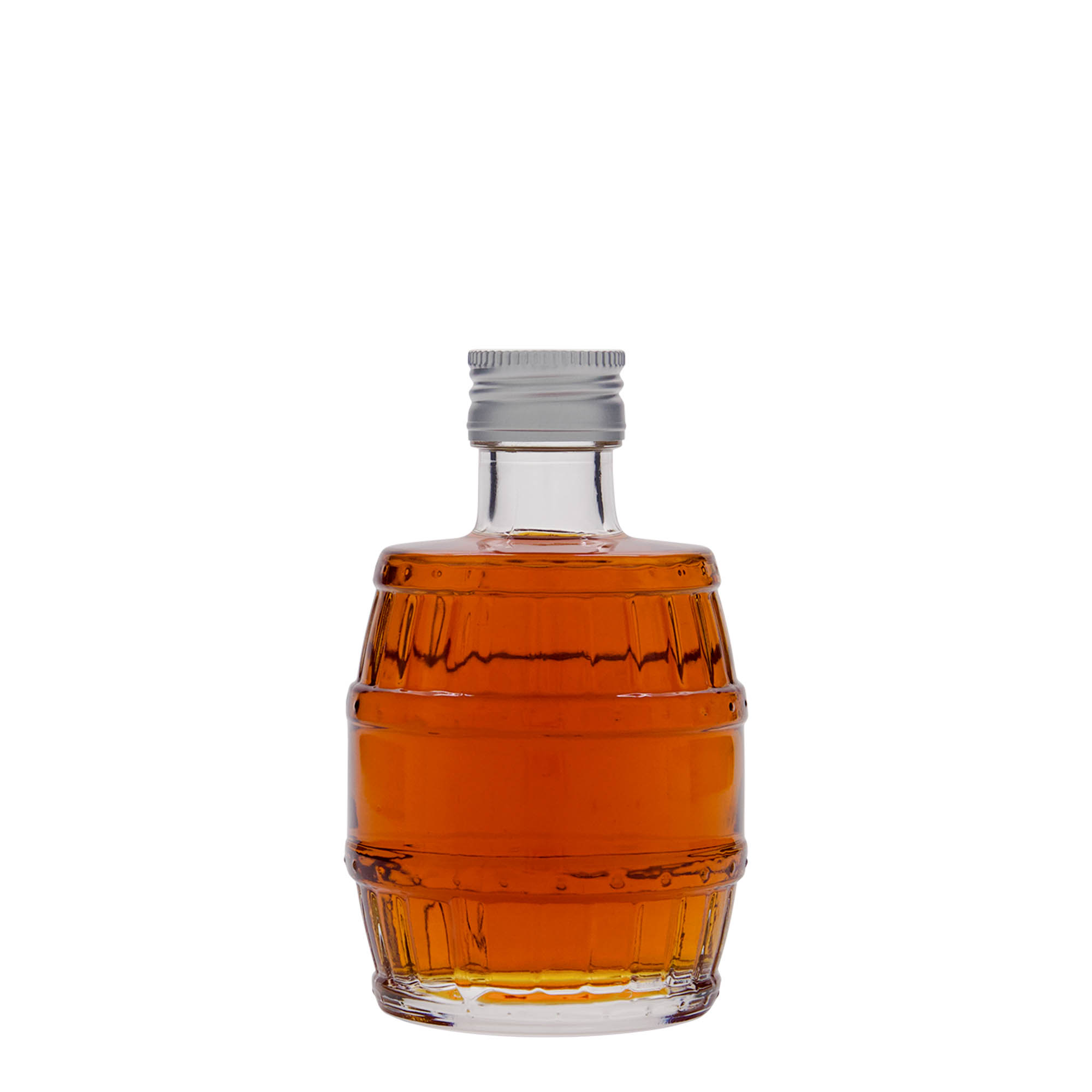 Botella de vidrio de 200 ml «Barril», boca: PP 28