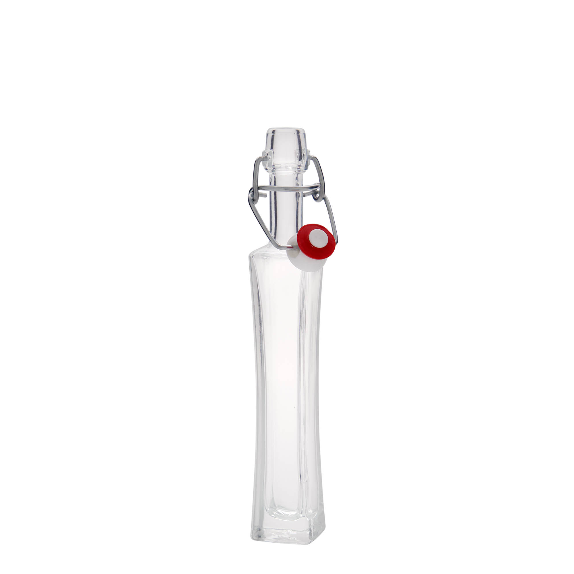Botella de vidrio 'Koko' de 40 ml, cuadrada, boca: tapón mecánico