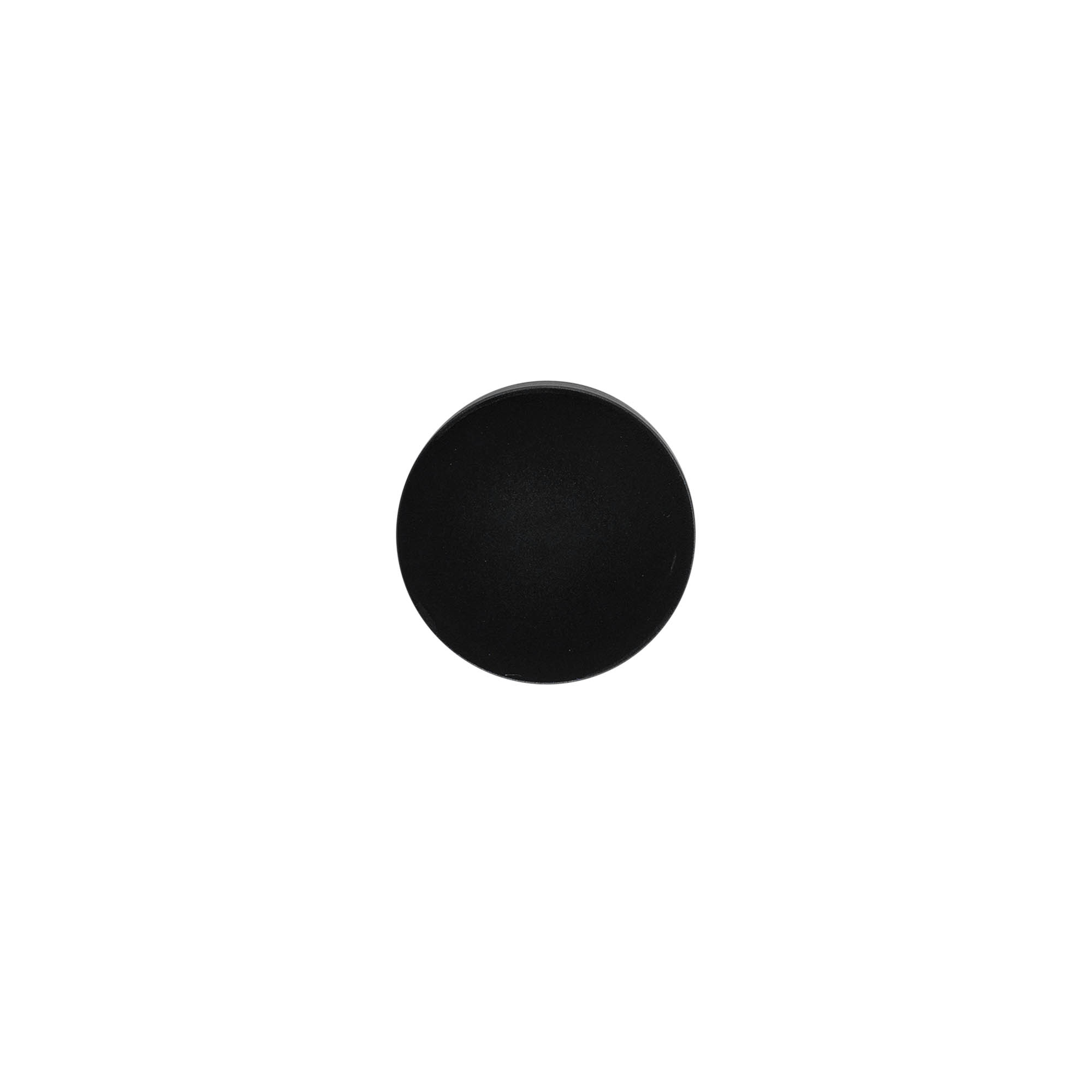 Tapón de rosca para 'Antonella' de 15 ml, plástico de PP, negro