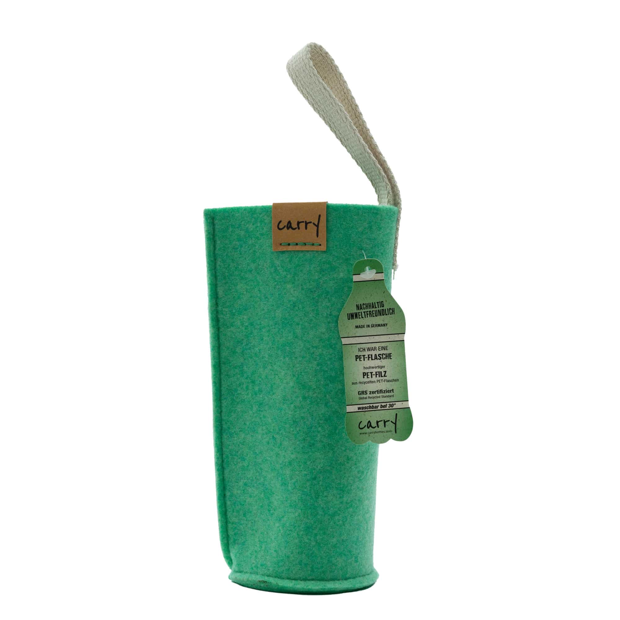 Funda para botella 'CARRY Sleeve', textil, verde menta Funda para botella 'CARRY Sleeve', textil, verde menta
