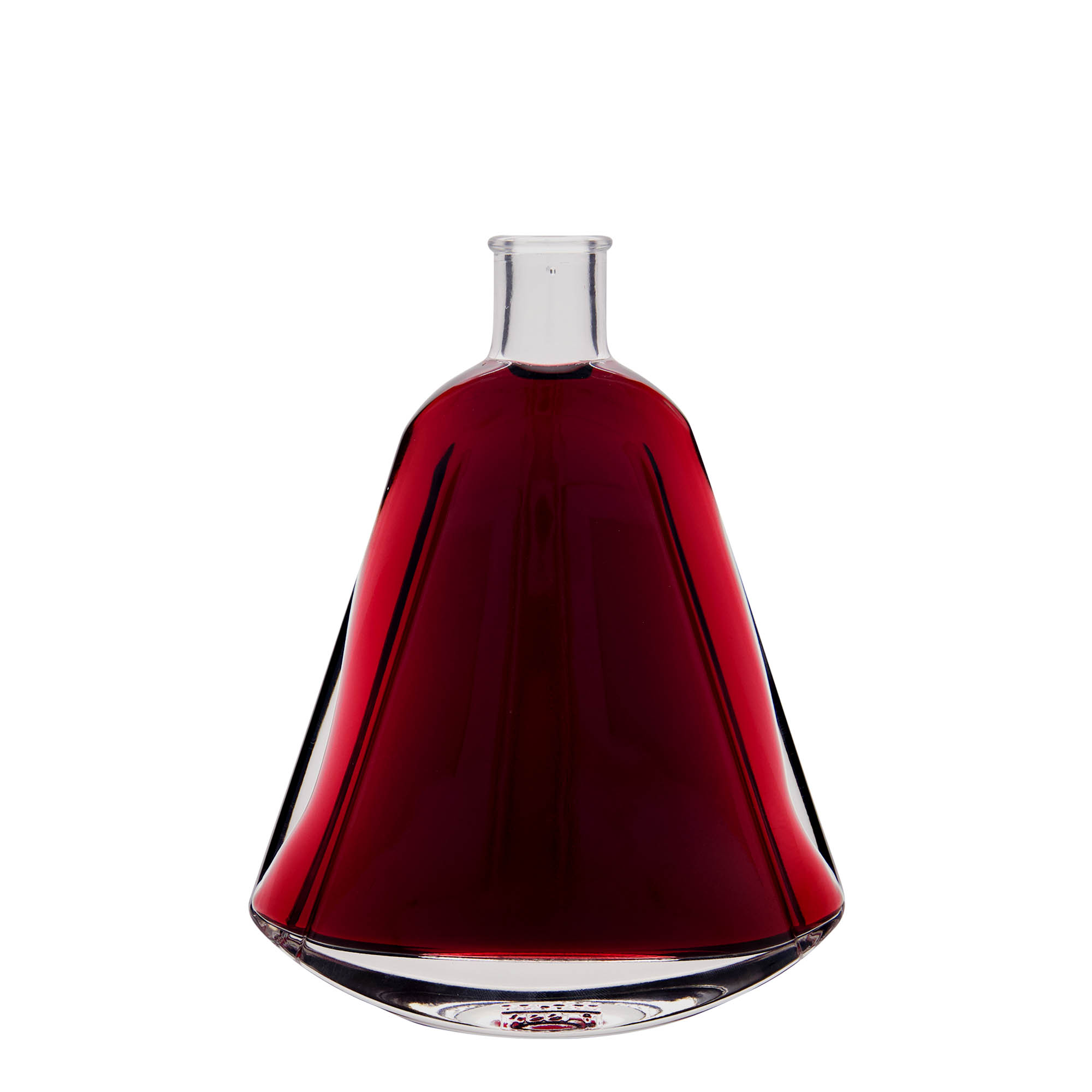 Botella de vidrio de 350 ml 'Maurizio', ovalada, boca: corcho Botella de vidrio de 350 ml 'Maurizio', ovalada, boca: corcho