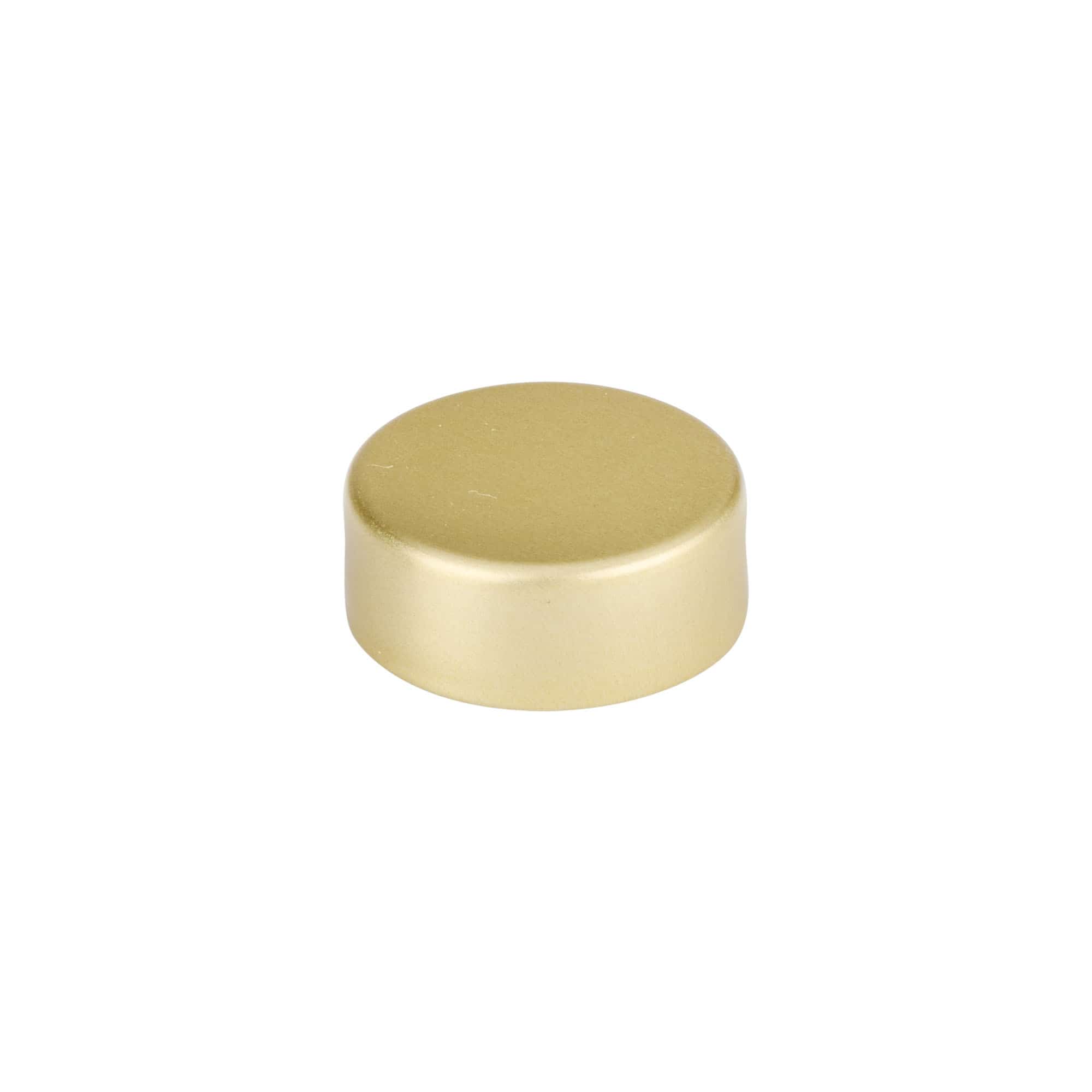 Tapón de rosca, metal, dorado, para boca: GPI 28/400