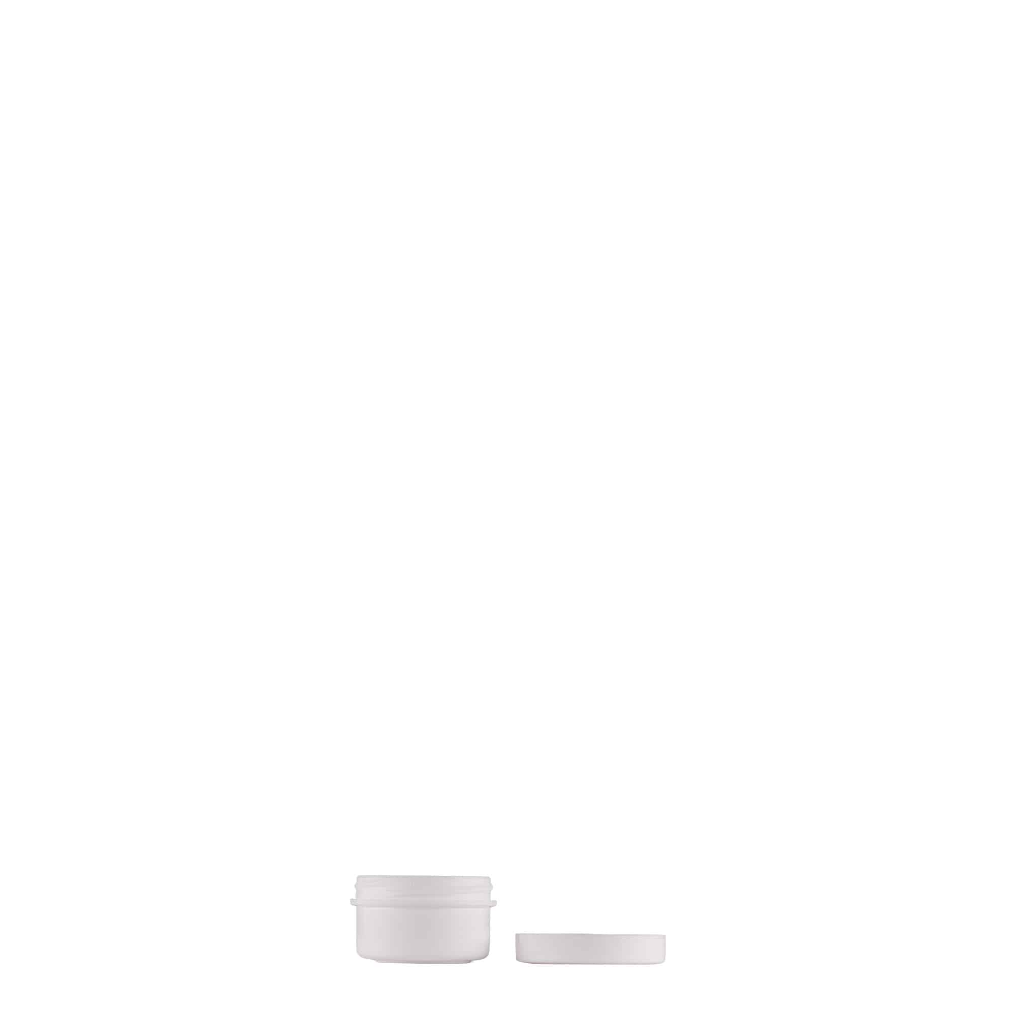 6 ml bote de plástico 'White Line', PP, blanco, boca: cierre de rosca