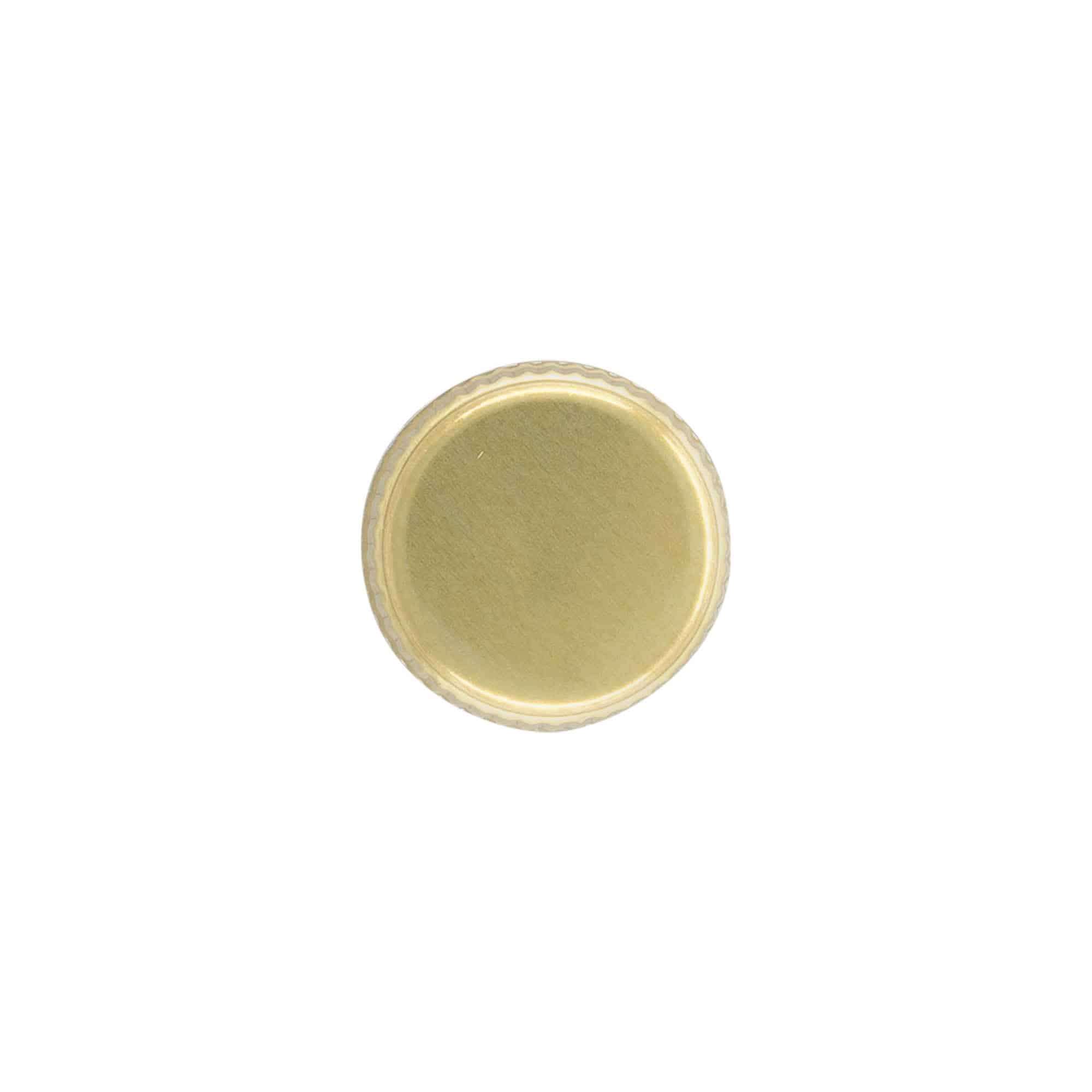 Tapón de rosca, metal, dorado, para boca: PP 28