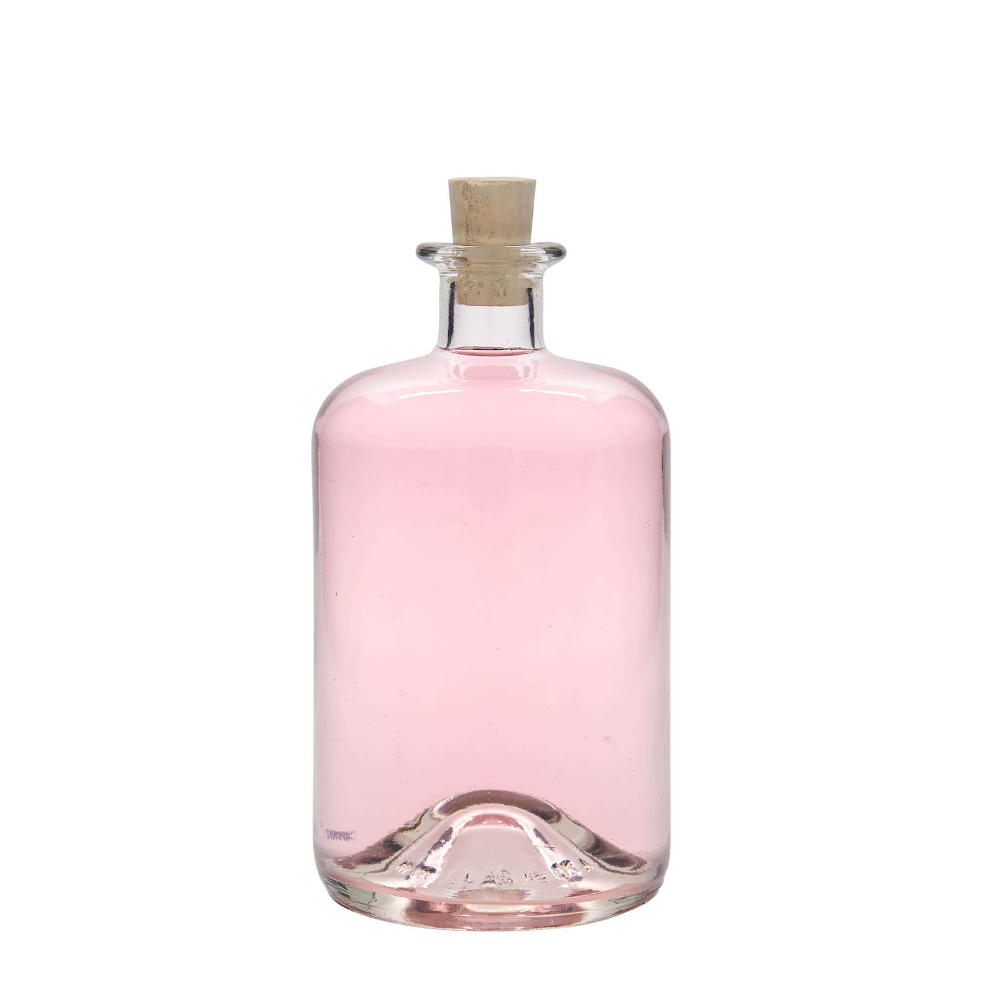 Botella de vidrio de farmacia de 700 ml, boca: corcho