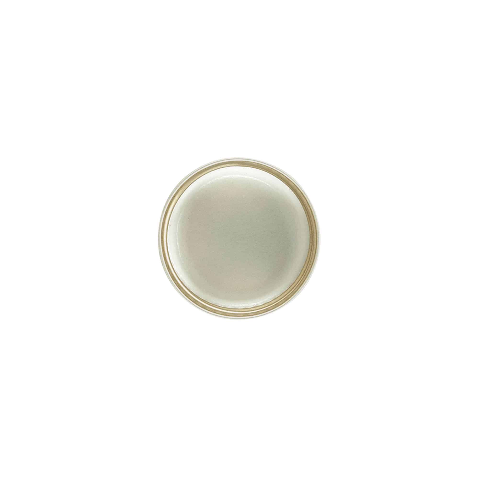 Tapón de rosca, metal, dorado, para boca: PP 28