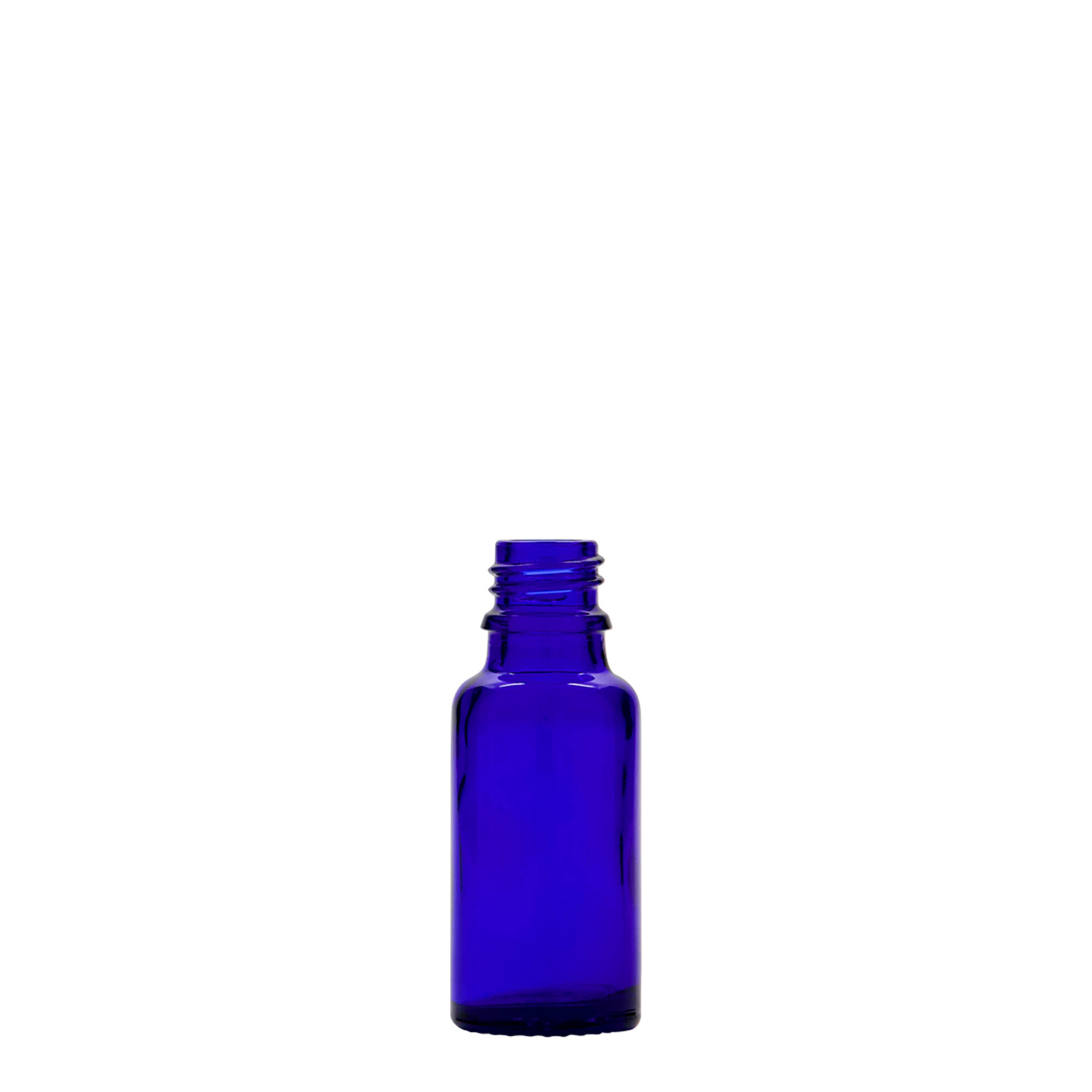 20 ml frasco medicinal, vidrio, azul real, boca: DIN 18 20 ml frasco medicinal, vidrio, azul real, boca: DIN 18