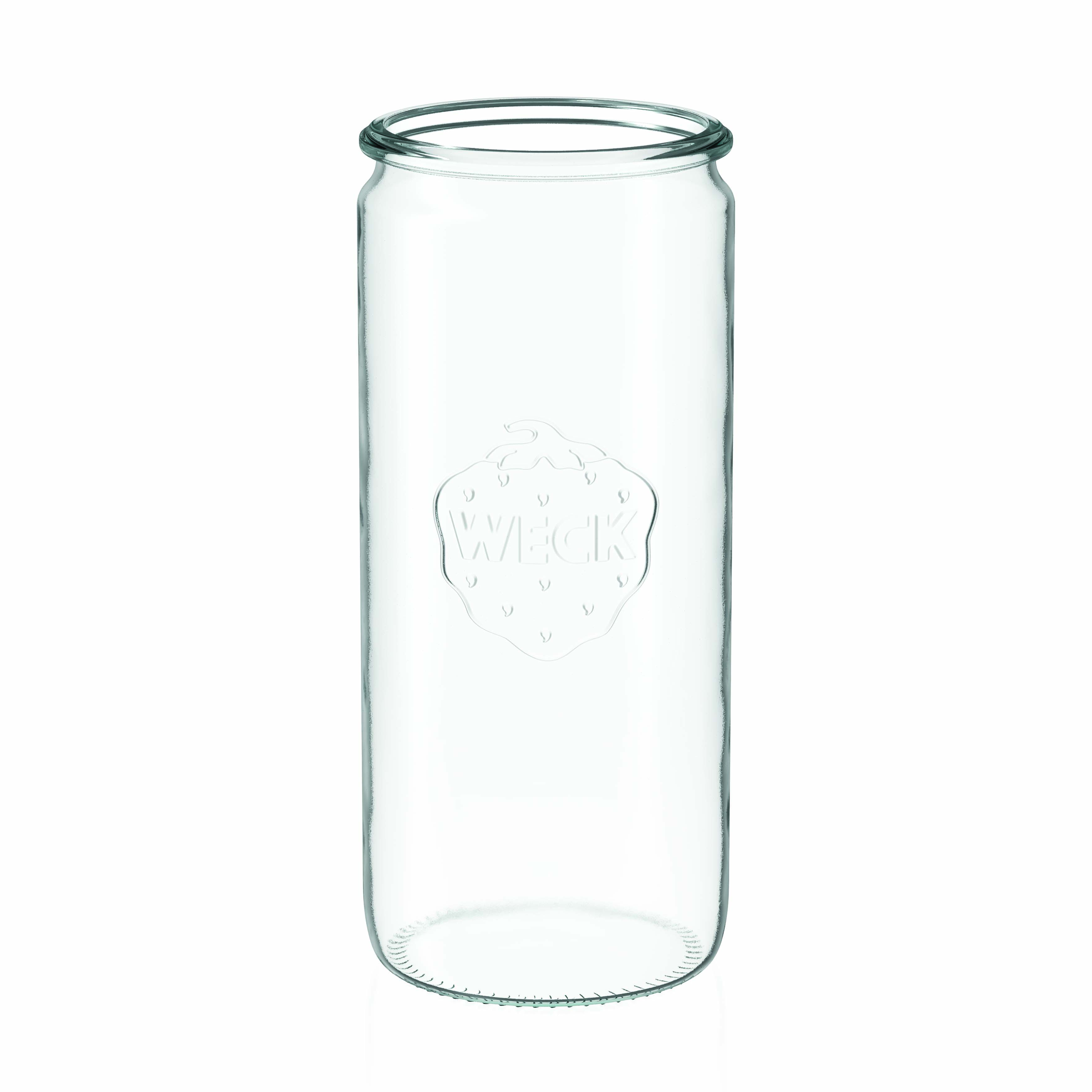 6x 1040 ml vaso cilíndrico WECK con tapa de vidrio RR 80