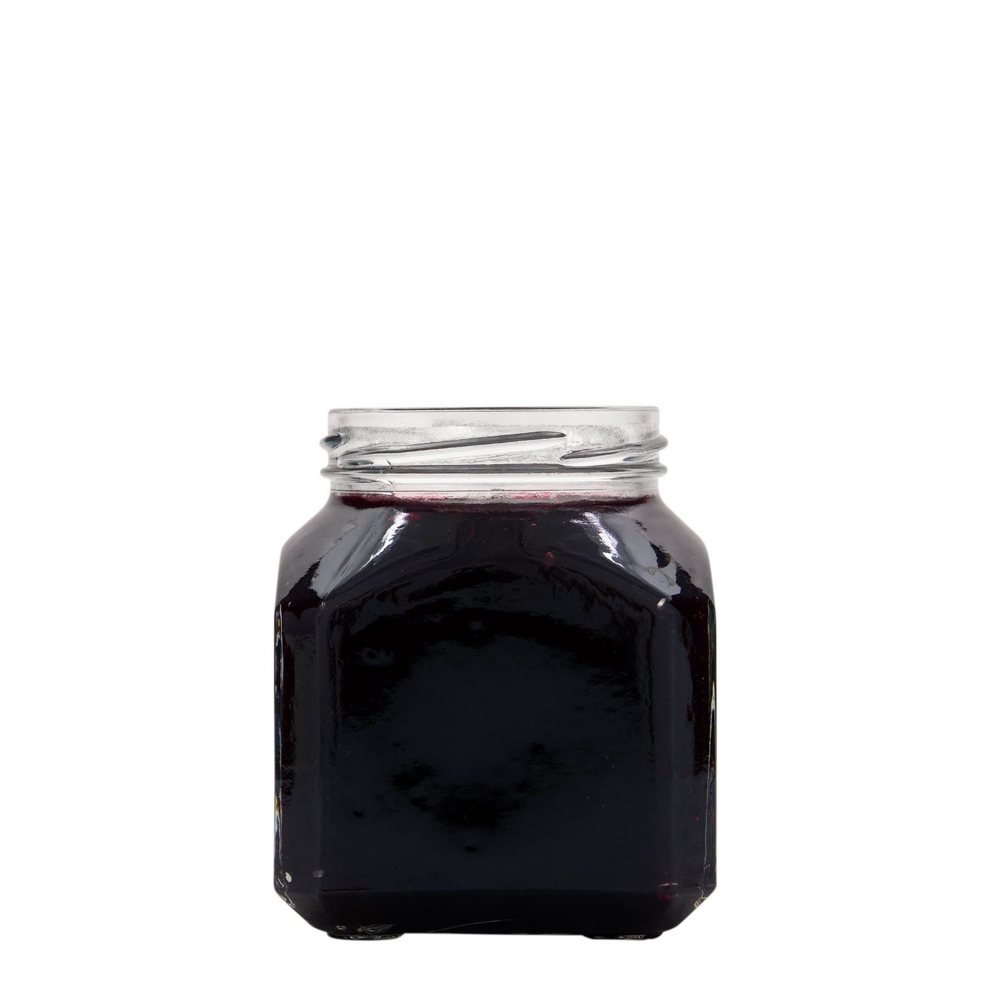 314 ml tarro cuadrado 'Milán', boca: Twist-Off (TO 63)