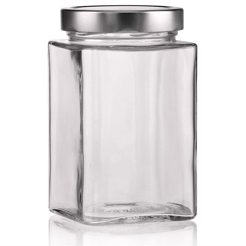 Tarro cuadrado 'Ikarus' de 720 ml, boca: Deep-Twist-Off (DTO 82) Tarro cuadrado 'Ikarus' de 720 ml, boca: Deep-Twist-Off (DTO 82)