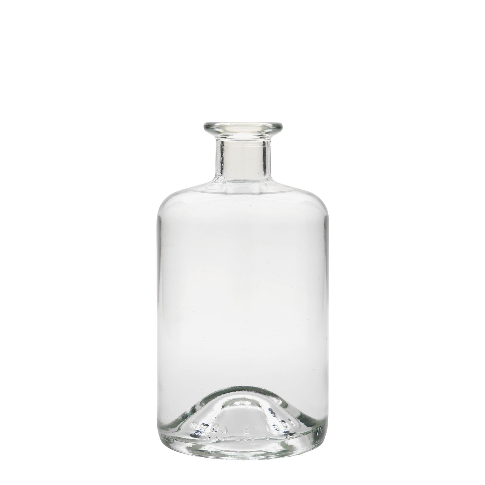 Botella de vidrio de farmacia de 500 ml, boca: corcho