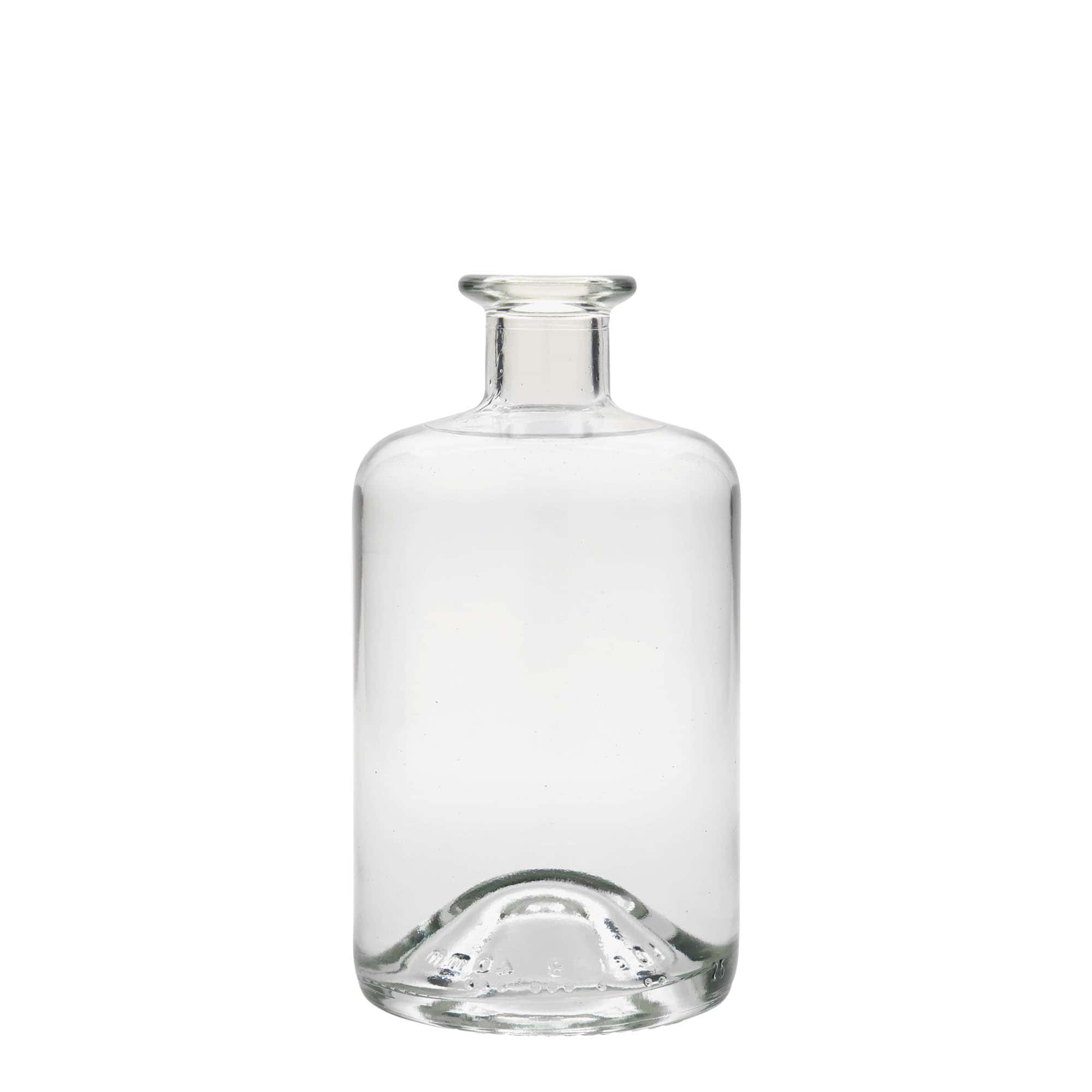Botella de cristal de 500 ml para farmacéutico, boca: corcho