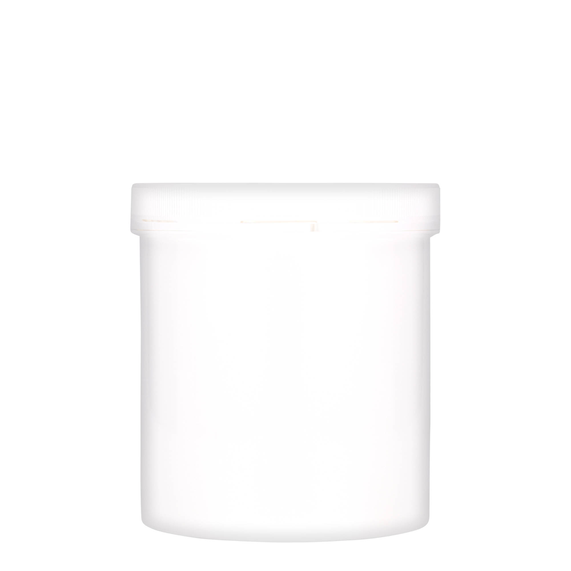 Bote de plástico 'Securilock' de 1000 ml, PP, blanco, boca: tapón de rosca