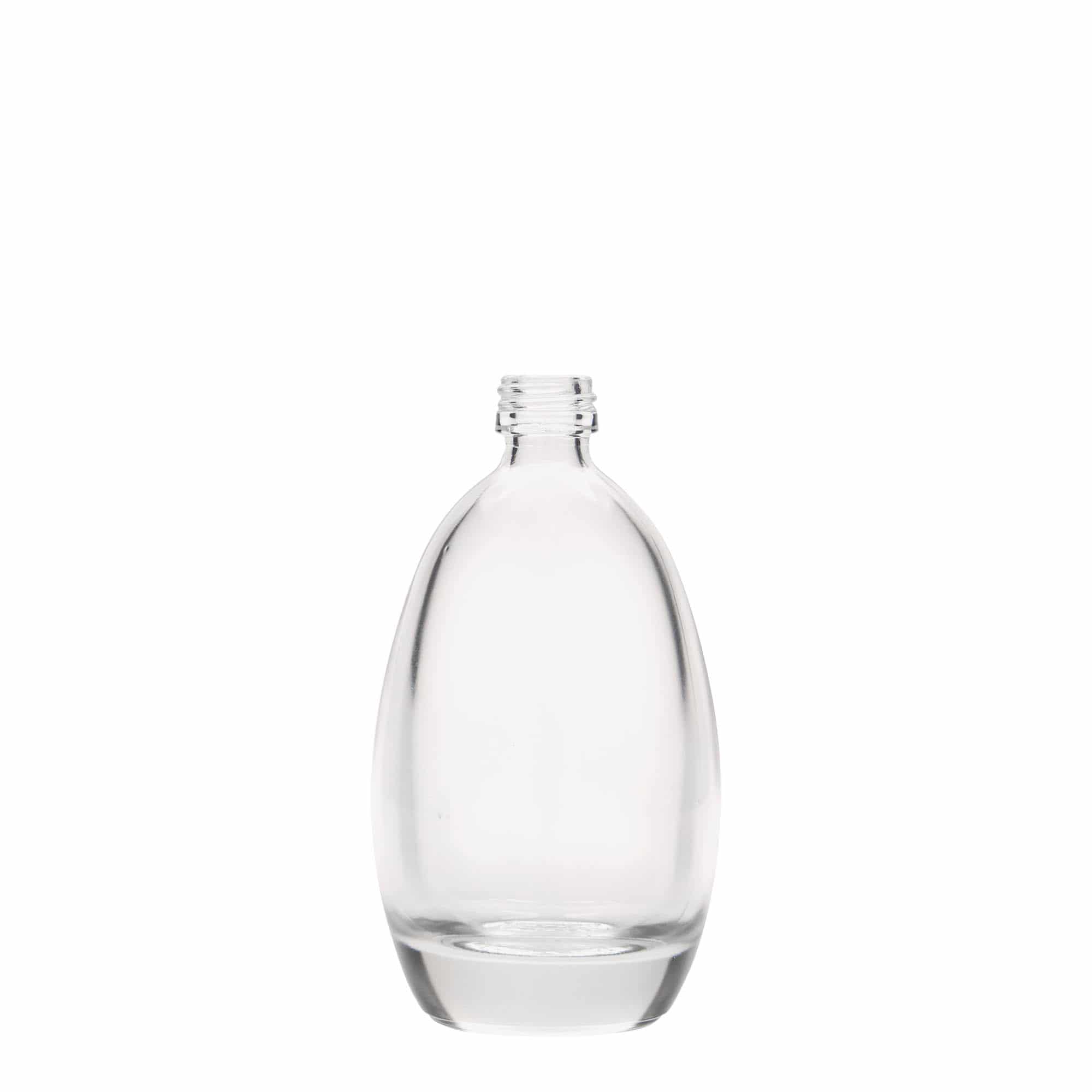 Botella de vidrio de 100 ml 'Huevo', boca: PP 18