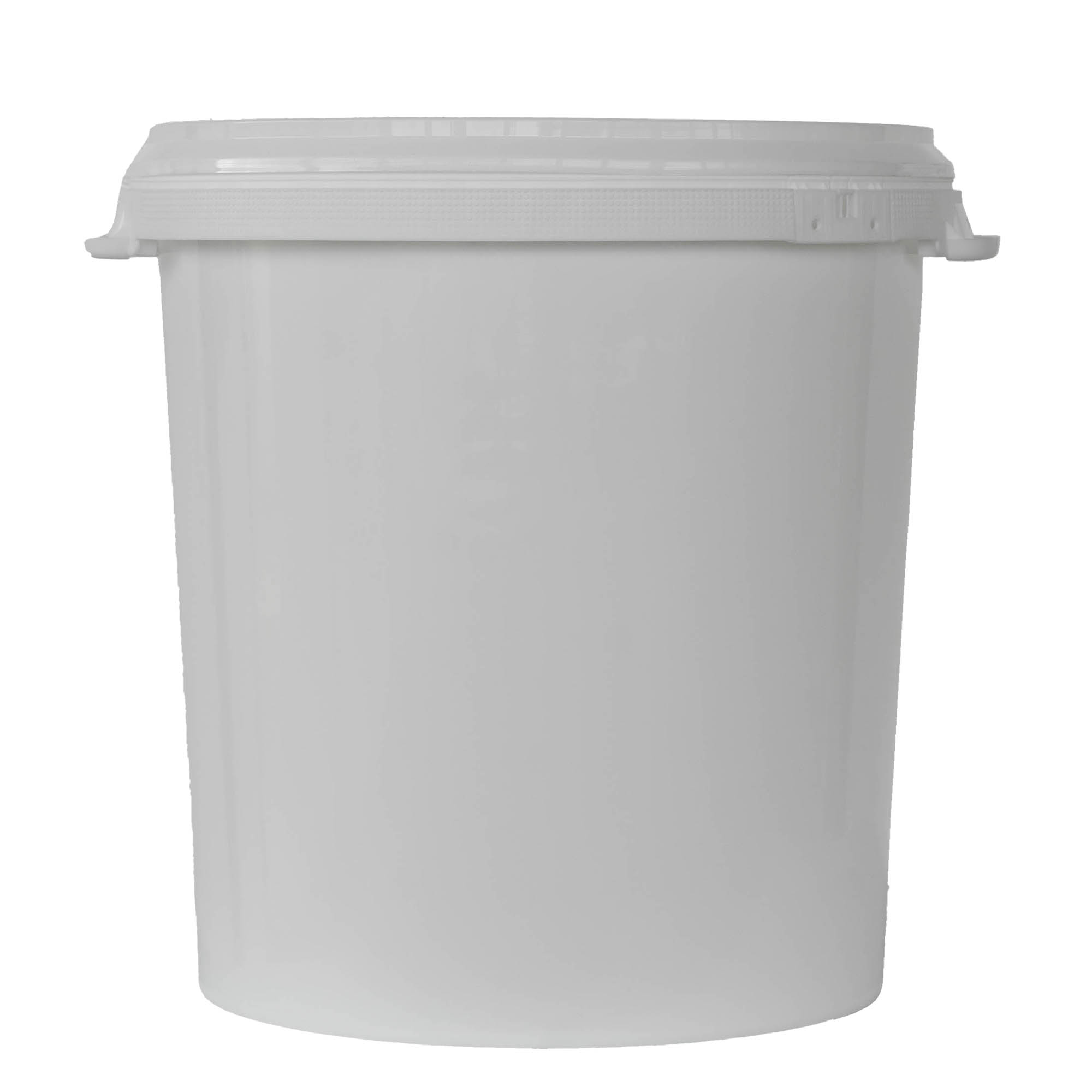 Cubo de 30 l, plástico PP, blanco