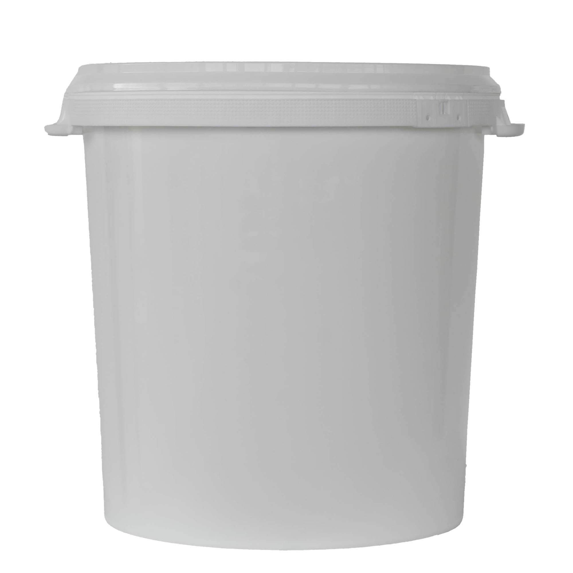 Cubo de 30 l, plástico PP, blanco