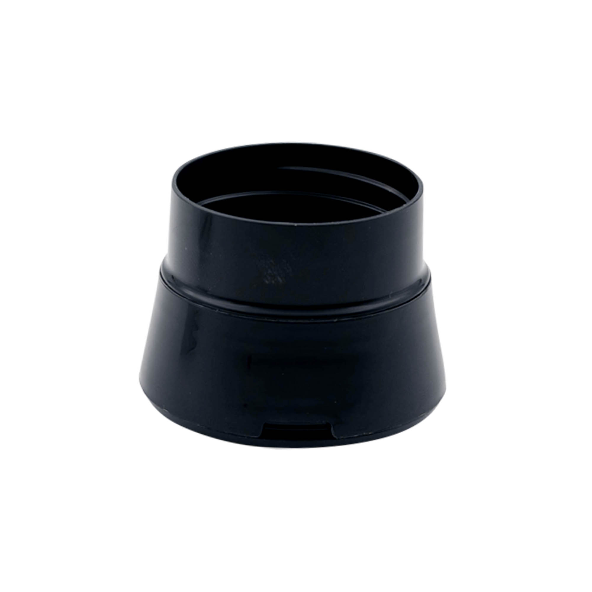 Tapa para molinillo de especias, plástico PP, negro, para boca: 38/400 Tapa para molinillo de especias, plástico PP, negro, para boca: 38/400