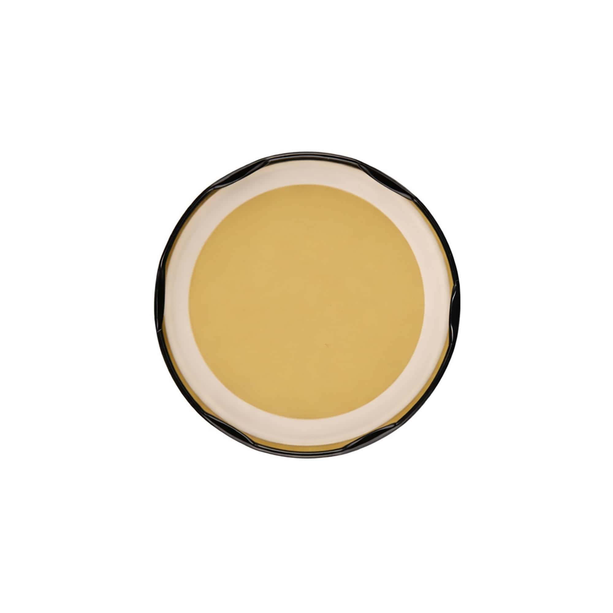 Tapa Twist-off, hojalata, esterilizable, negras, para boca: TO 82