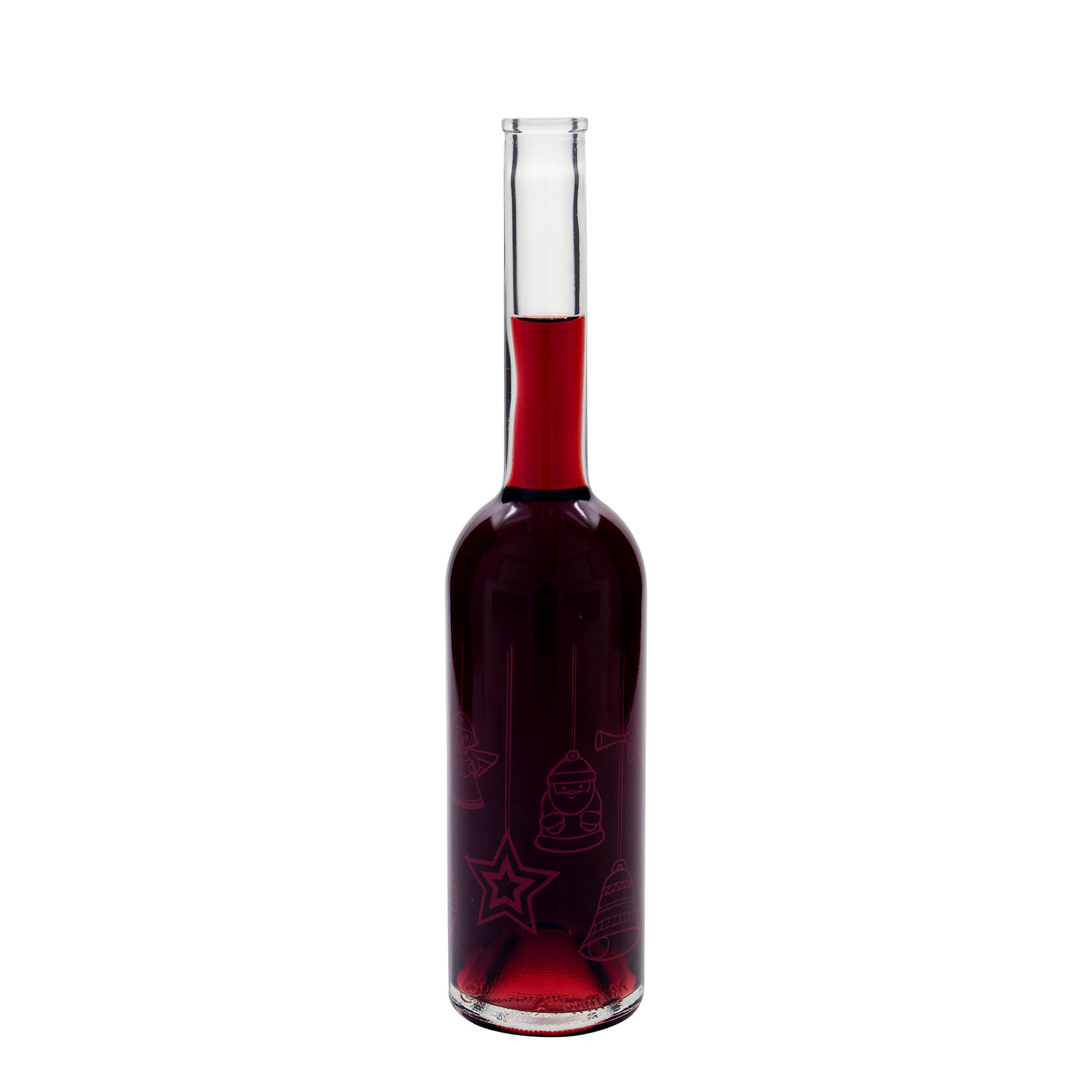 Botella de cristal de 500 ml 'Opera', motivo: estrellas, boca: corcho