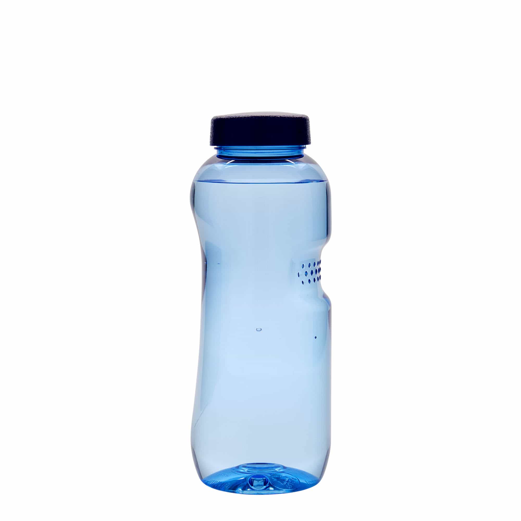 Botella de agua de PET 'Kavodrink' de 500 ml, plástico, azul