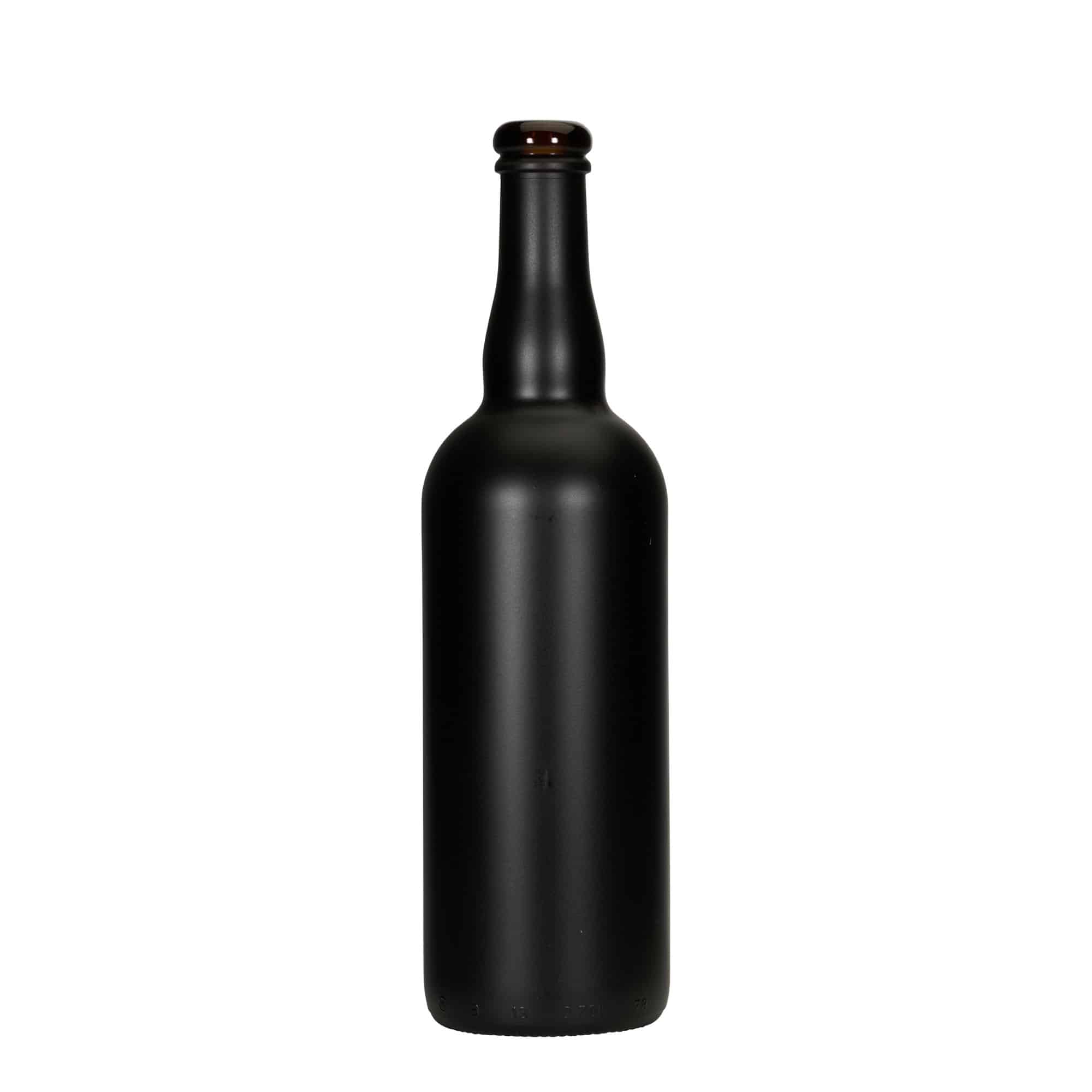 Botella de cerveza 750 ml Bélgica, vidrio, negro, boca: corcho Botella de cerveza 750 ml Bélgica, vidrio, negro, boca: corcho