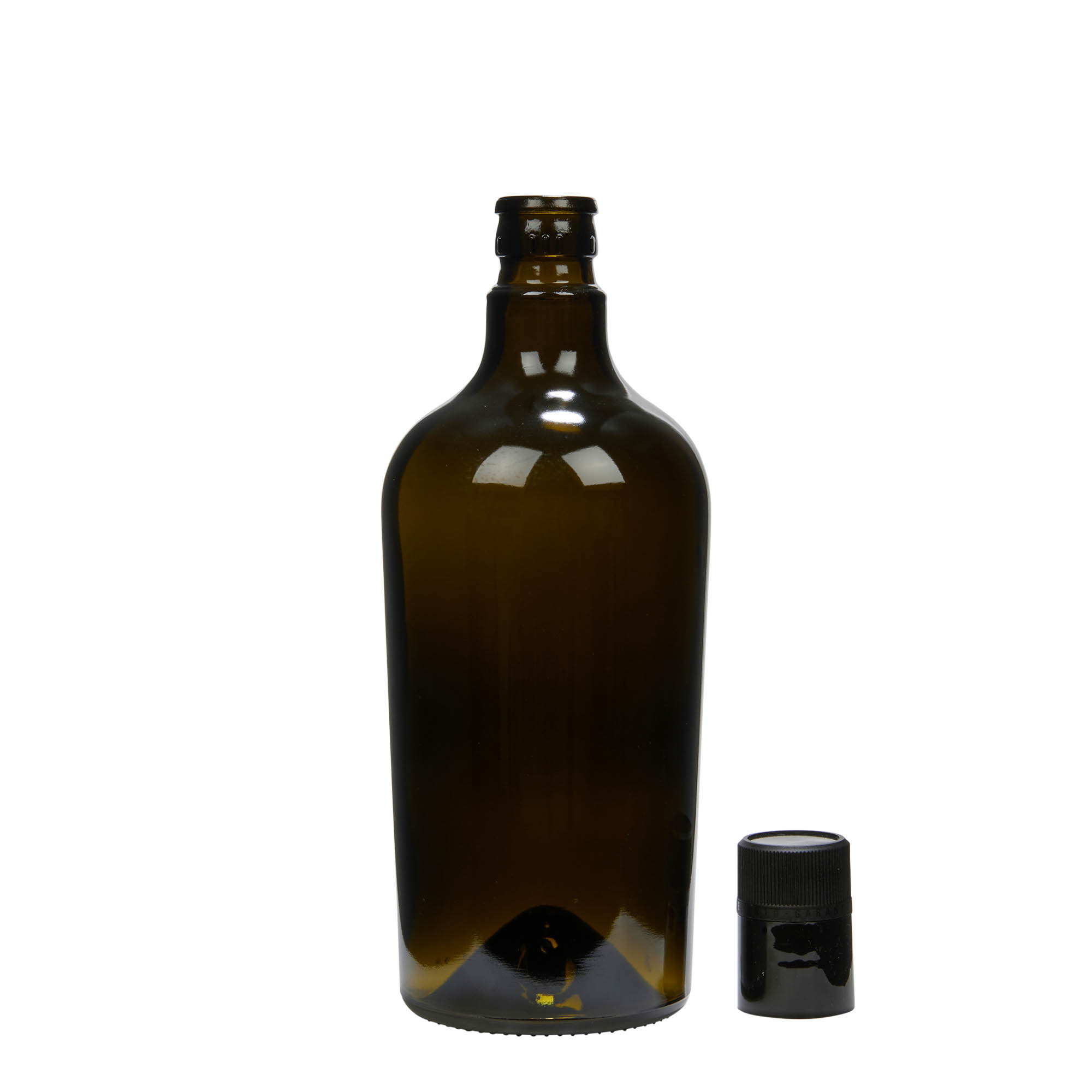 Botella de vinagre/aceite de 750 ml 'Oleum', vidrio, verde antiguo, boca: DOP
