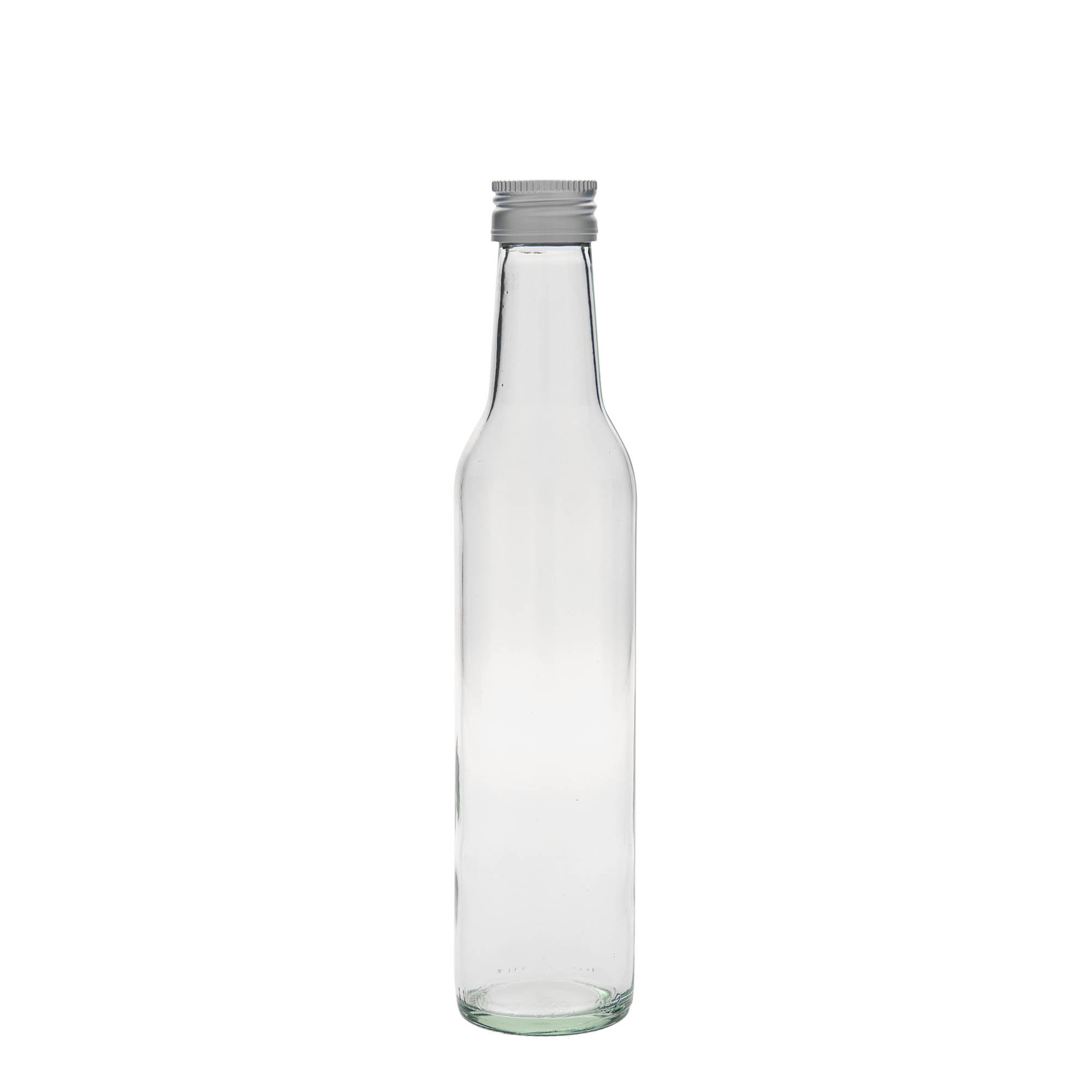 Botella de vidrio de 250 ml 'Cilindrica', boca: PP 28