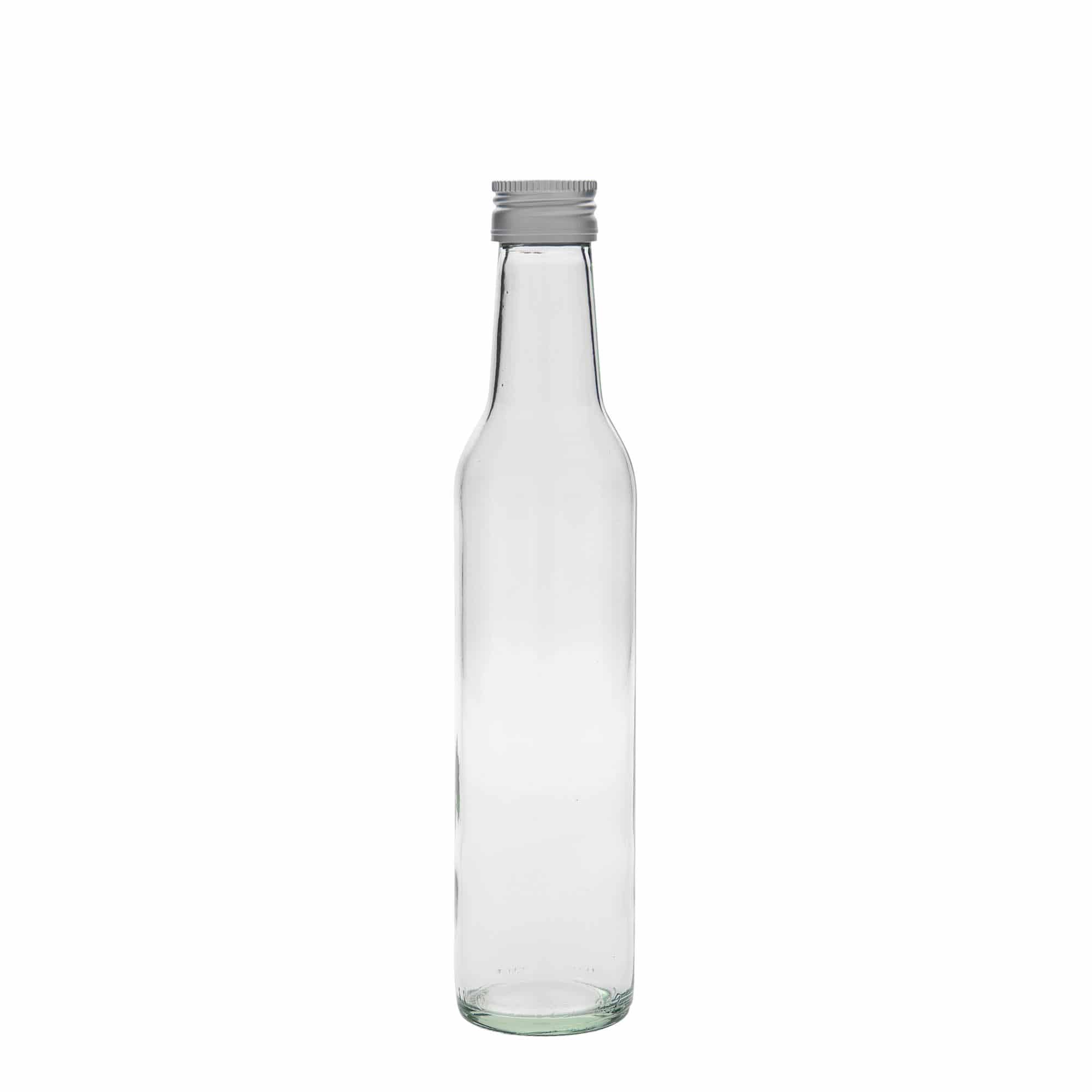 Botella de vidrio de 250 ml 'Cilindrica', boca: PP 28