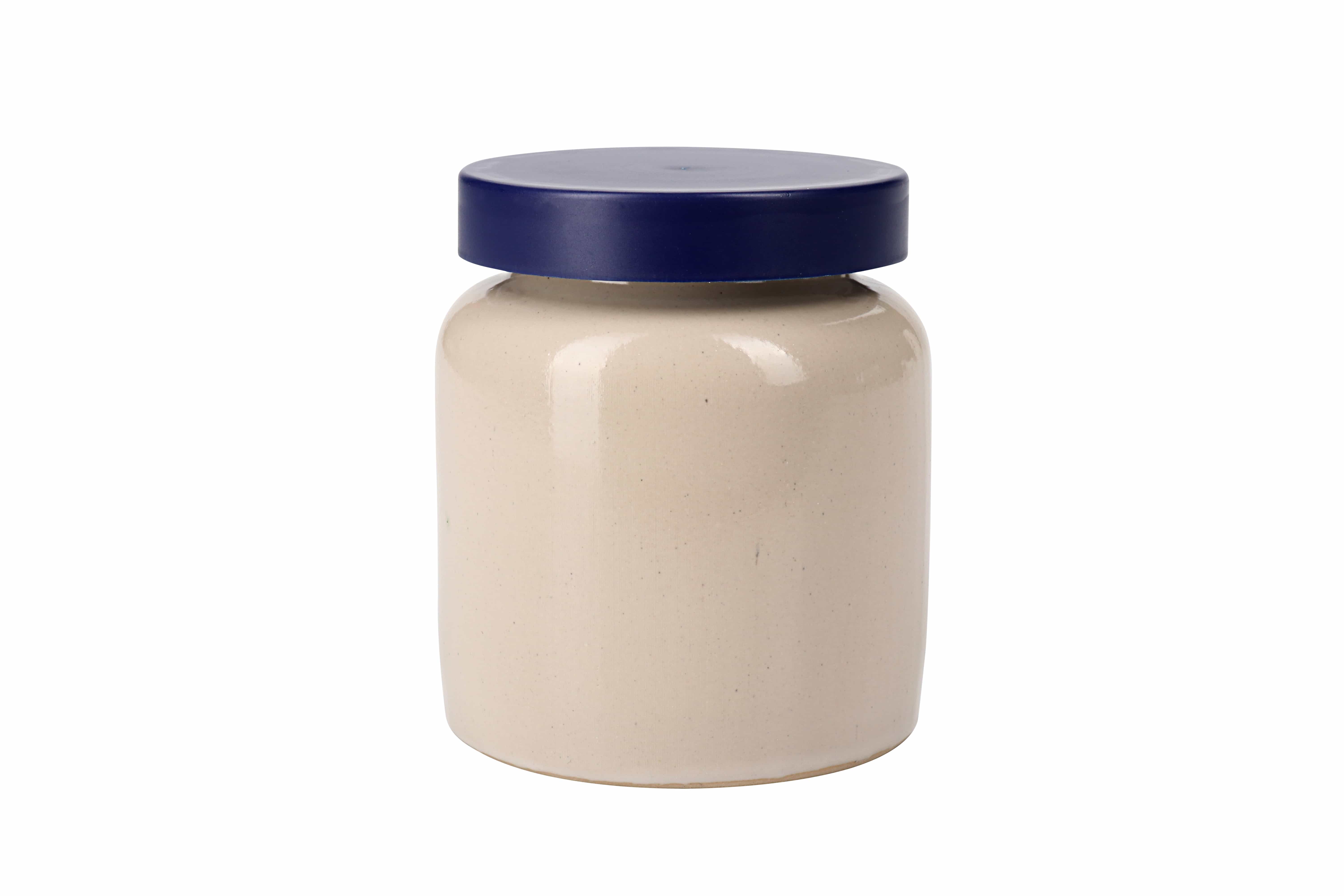 Olla de gres de 270 ml, cerámica, beige, boca: capuchón