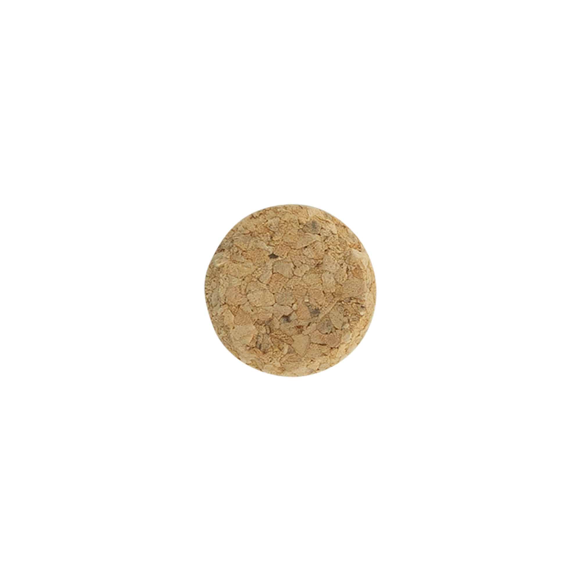 Tapón de vino 22,5 mm, corcho prensado, beige, para boca: corcho