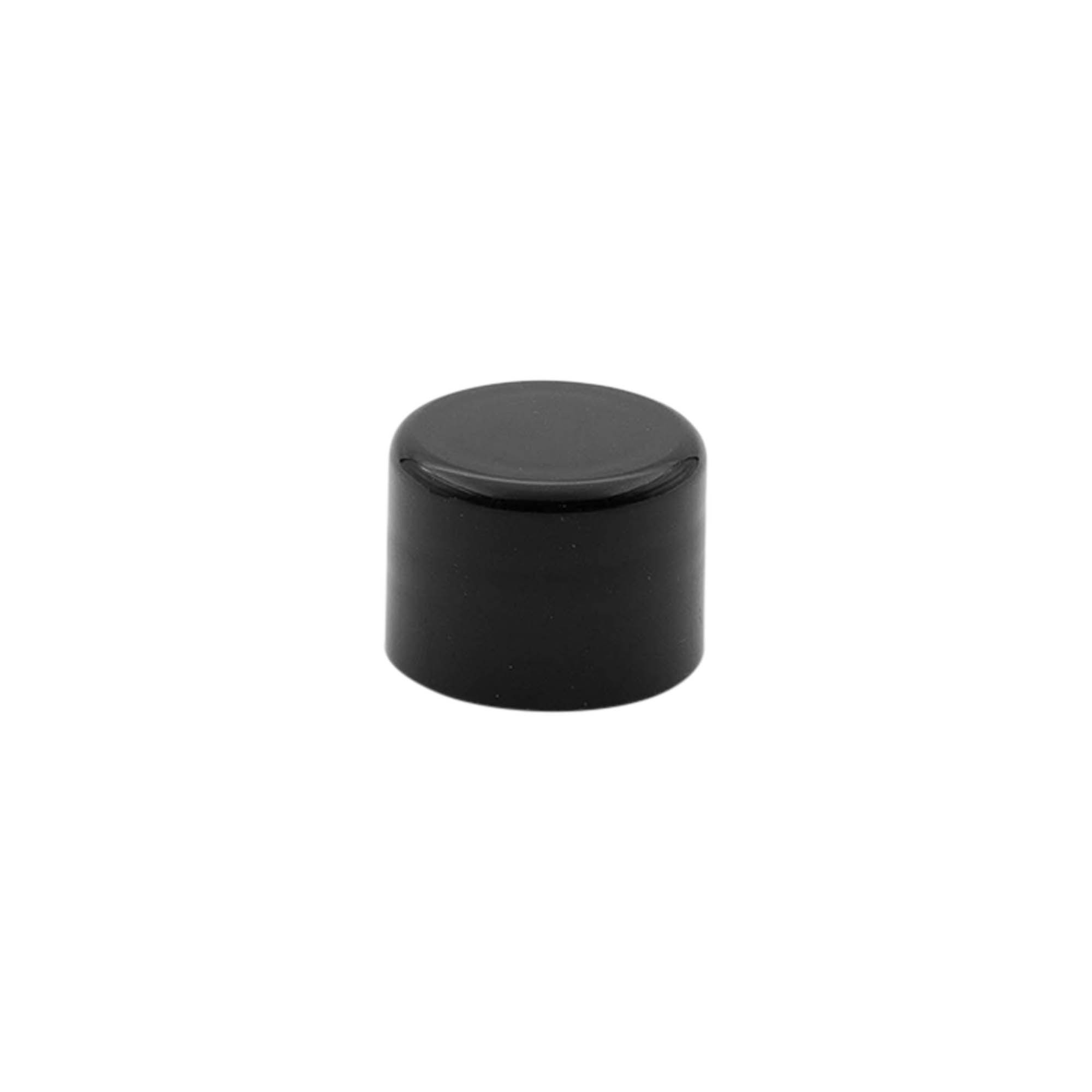 Tapa de rosca, plástico PP, negro, para boca: 20/410 Tapa de rosca, plástico PP, negro, para boca: 20/410