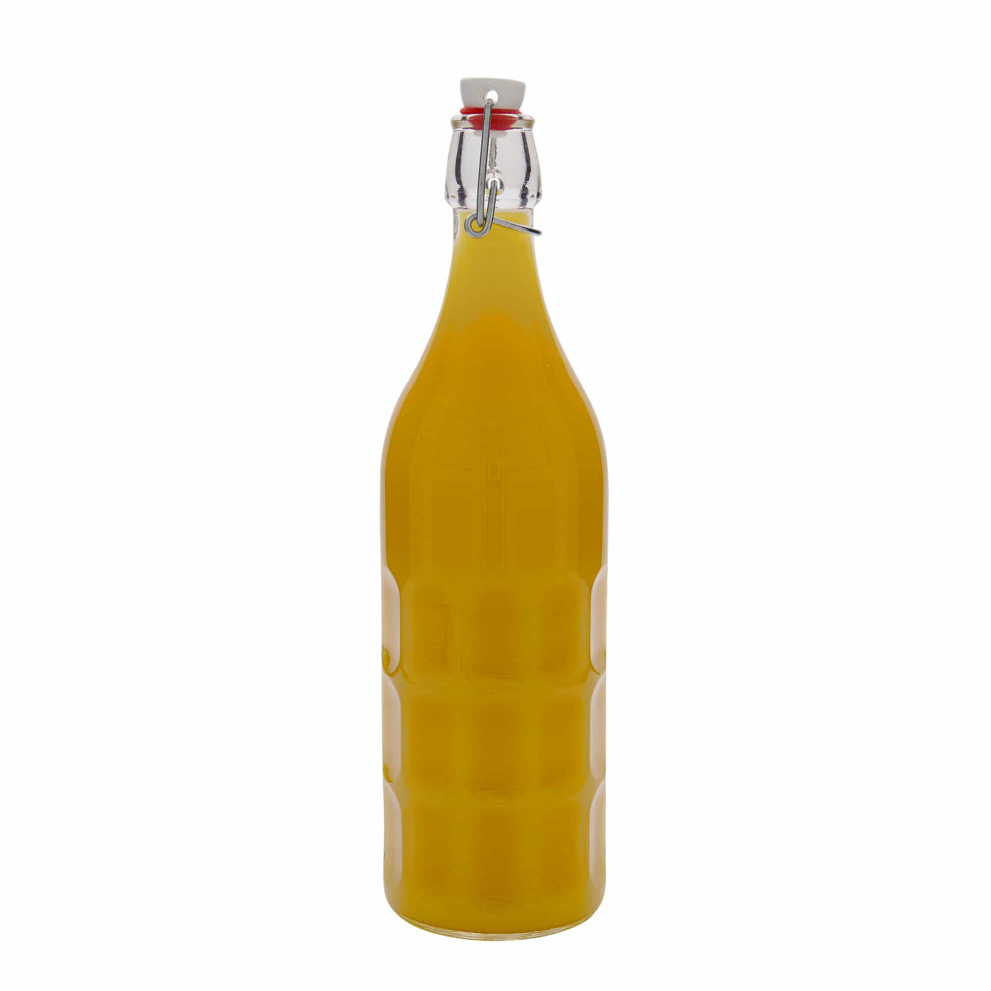 Botella de vidrio 'Moresca' de 1000 ml, boca: tapón mecánico
