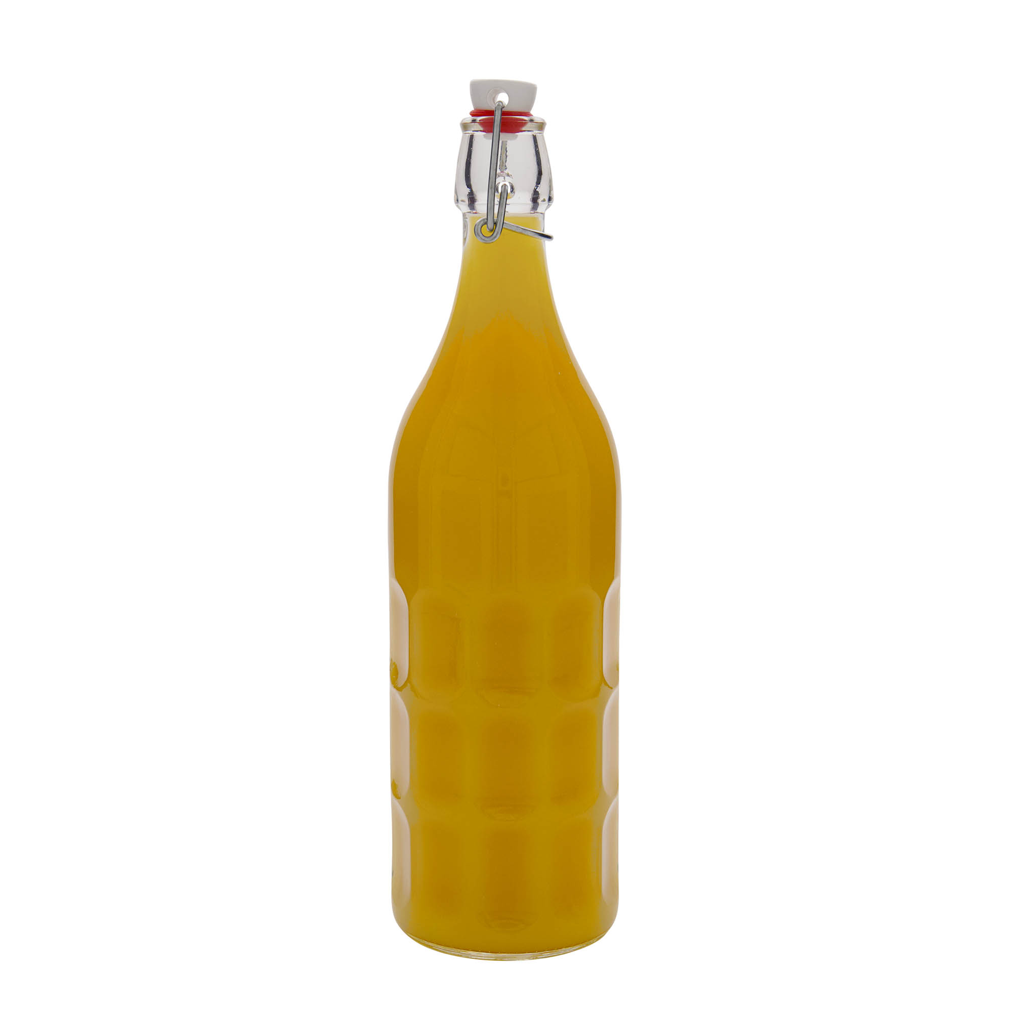 Botella de vidrio Moresca de 1.000 ml, boca: cierre de palanca