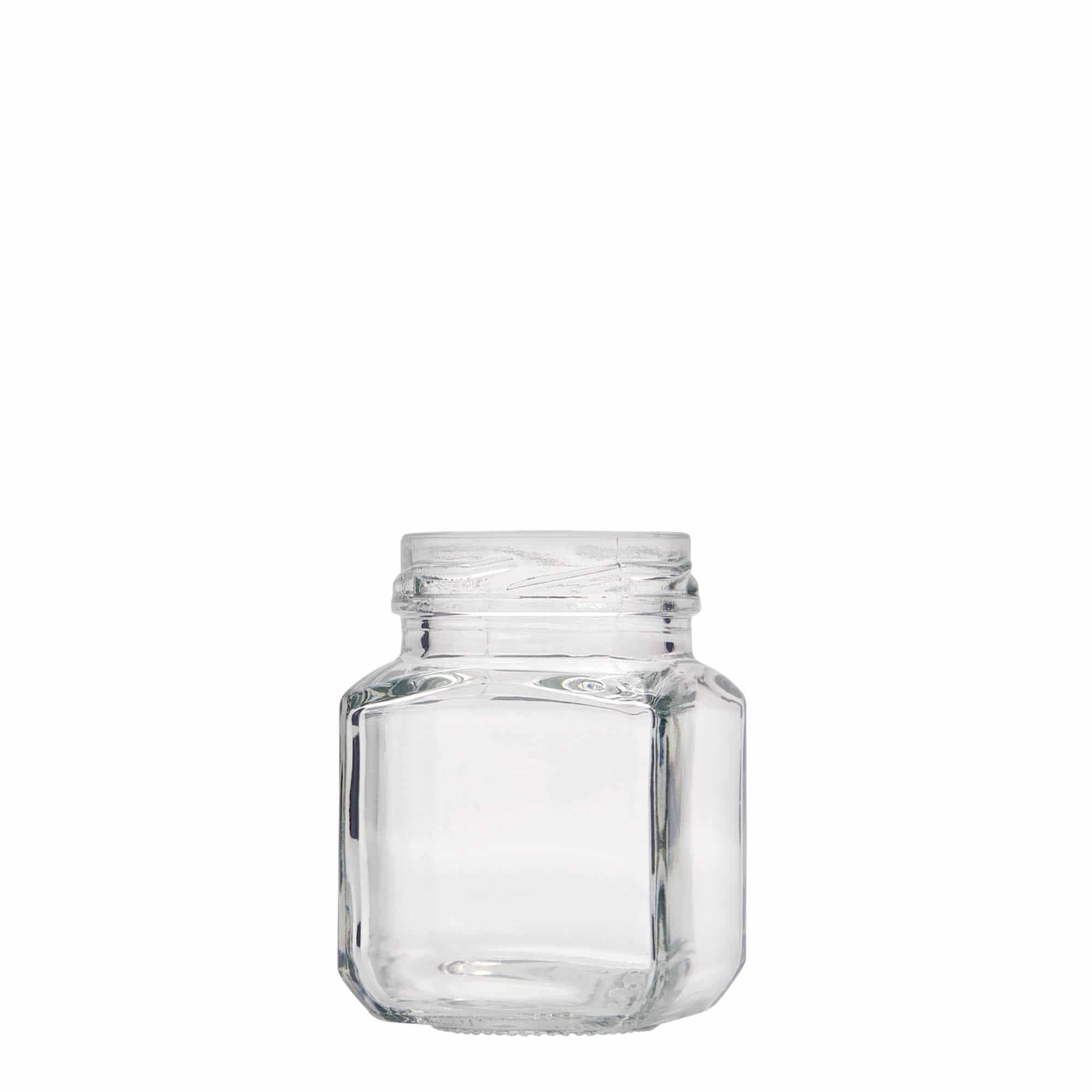 Tarro cuadrado de 106 ml, boca: Twist-Off (TO 48) Tarro cuadrado de 106 ml, boca: Twist-Off (TO 48)