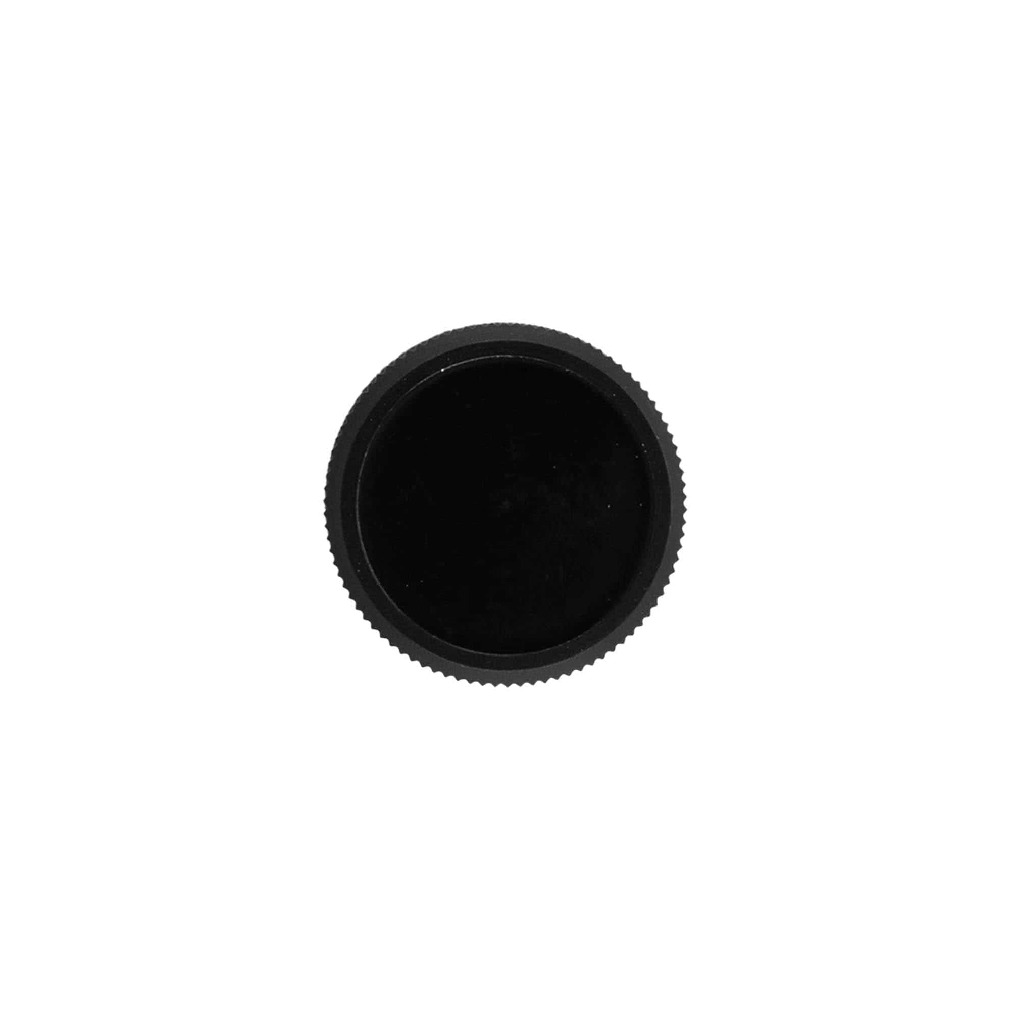 Cierre de originalidad DOP con vertedor, plástico PE, negro