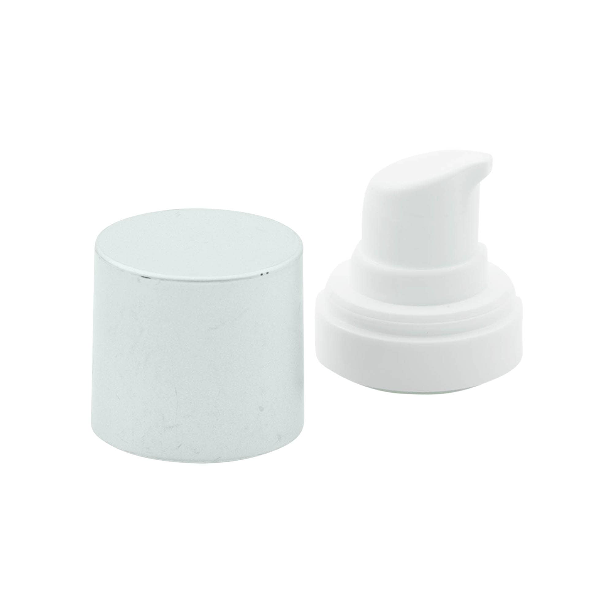 Cabezal de bomba dosificadora airless 'Micro', plástico PP, plateado