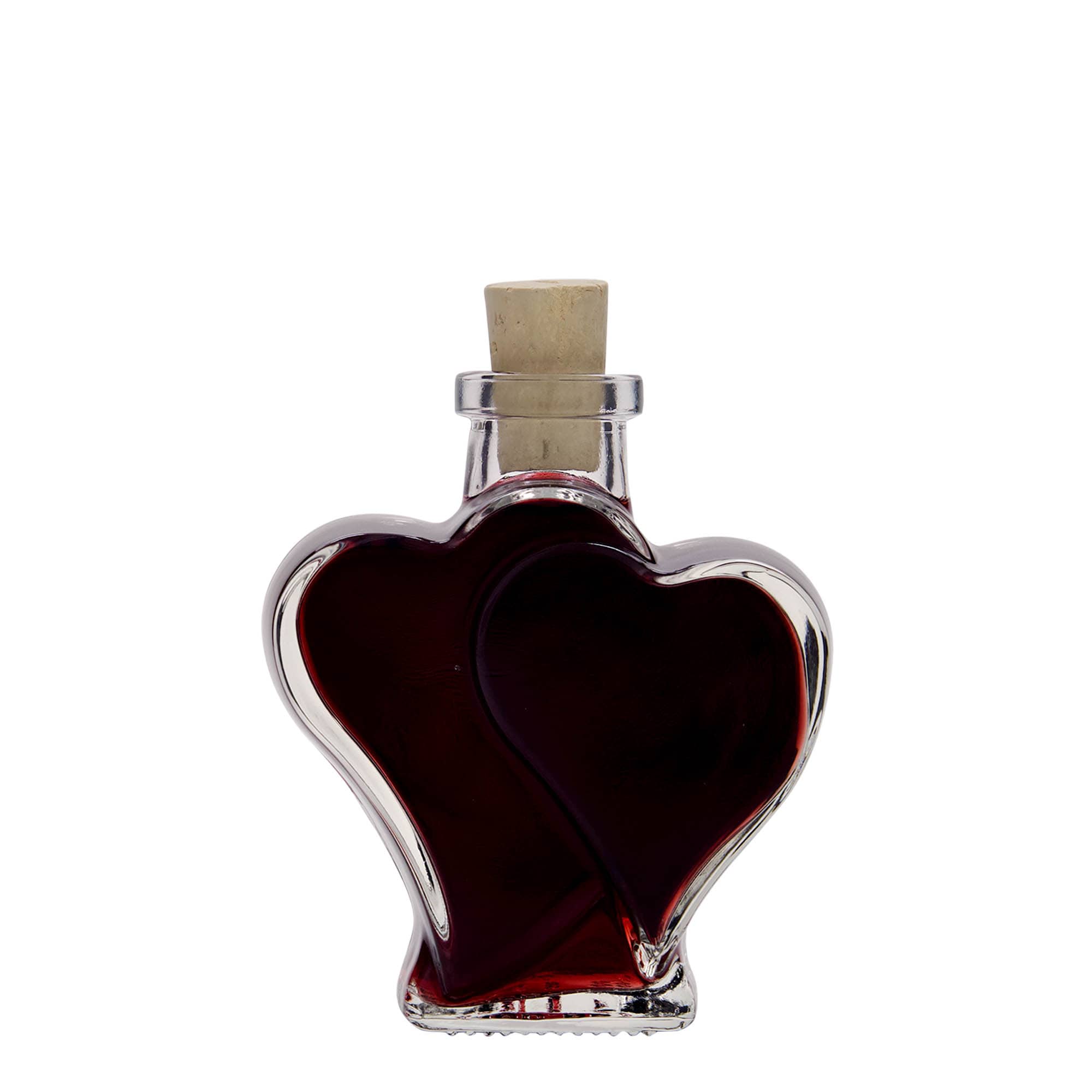 Botella de vidrio de 200 ml 'Doppelherz', boca: corcho