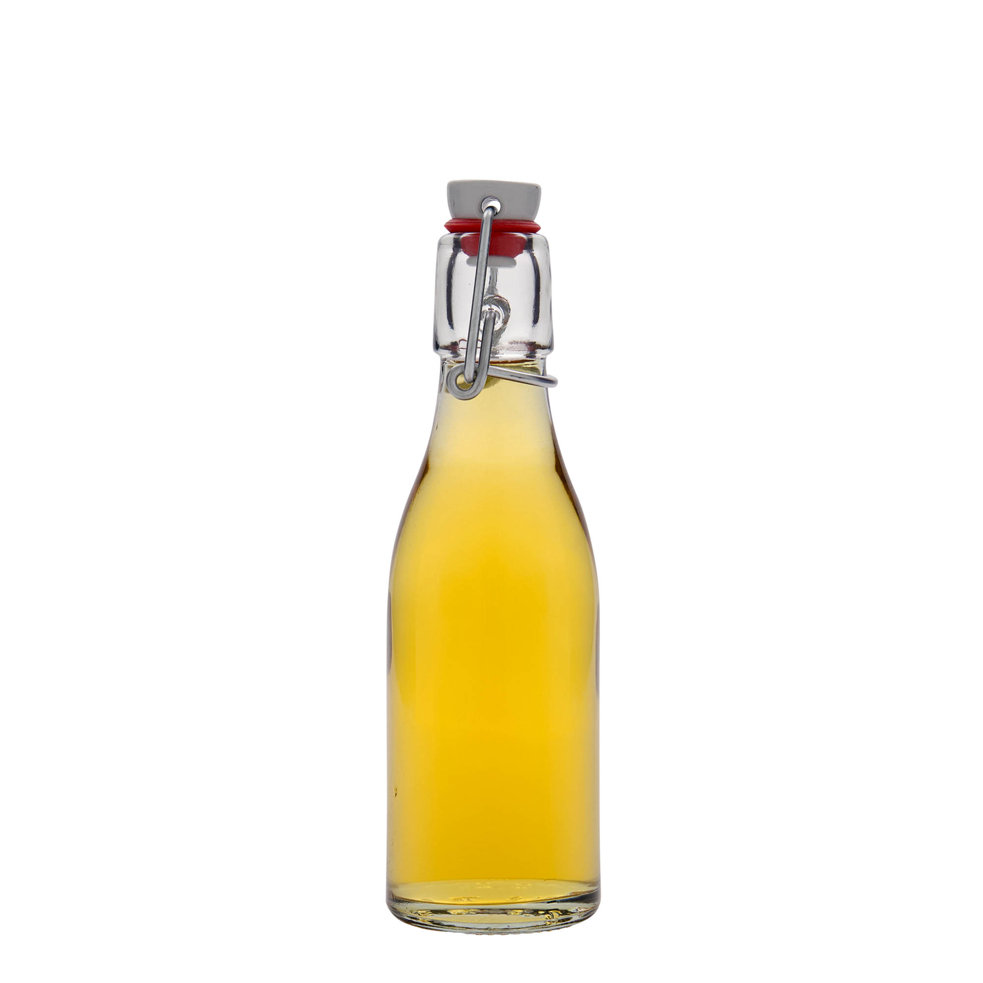Botella de vidrio de 200 ml «Paul», boca: cierre de palanca