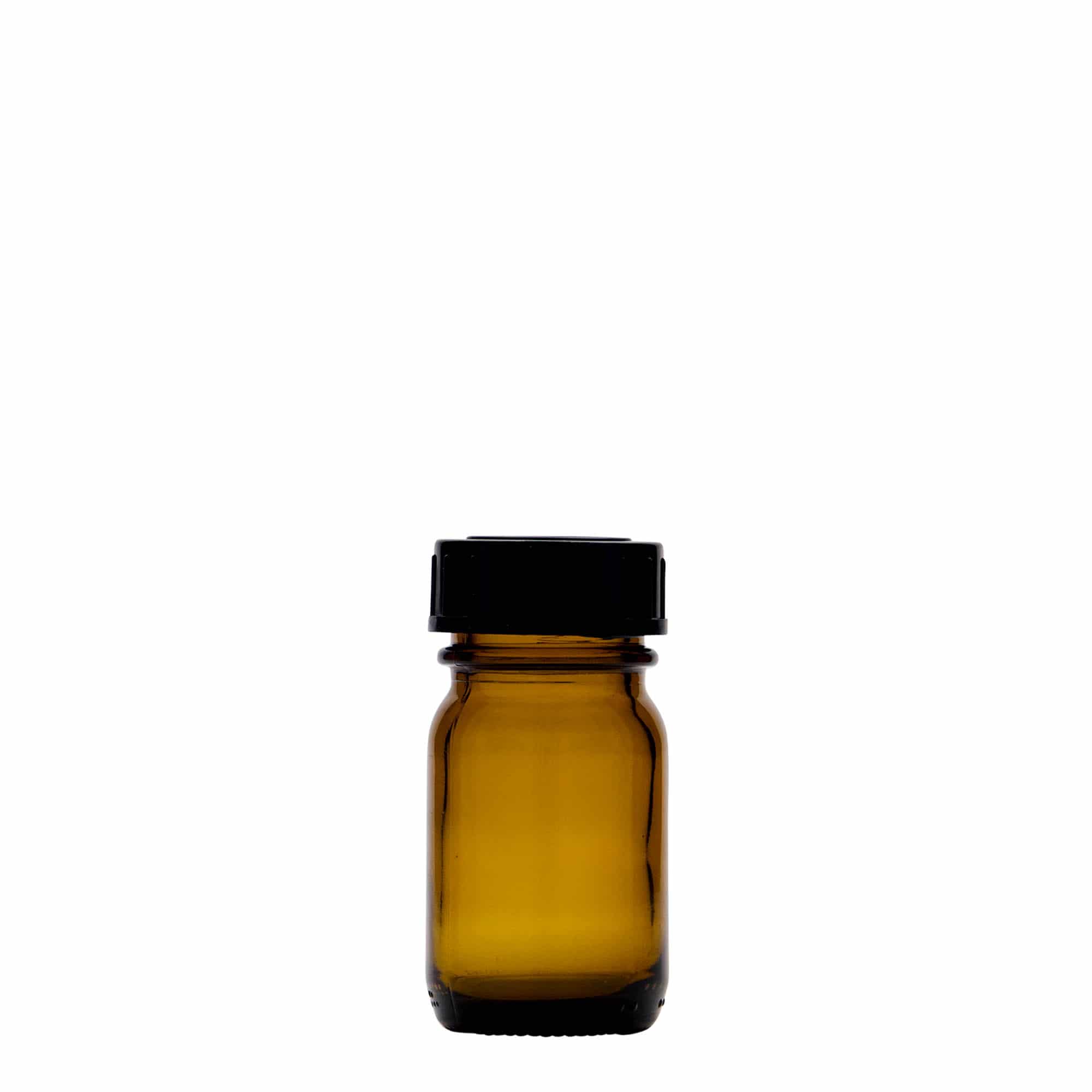 30 ml frasco de cuello ancho, marrón, boca: DIN 32