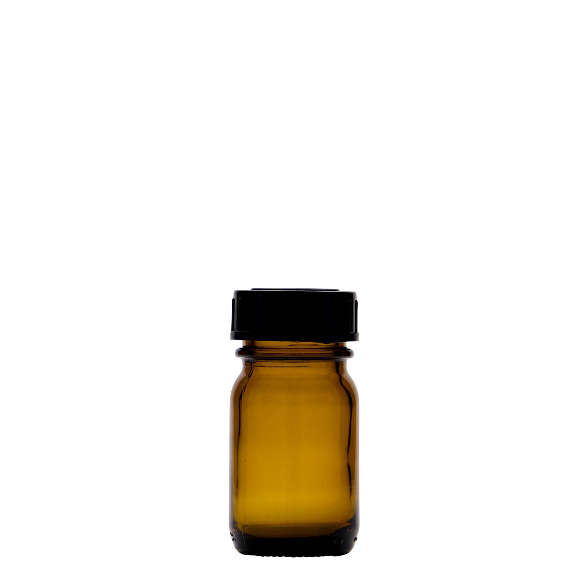 30 ml frasco de cuello ancho, marrón, boca: DIN 32